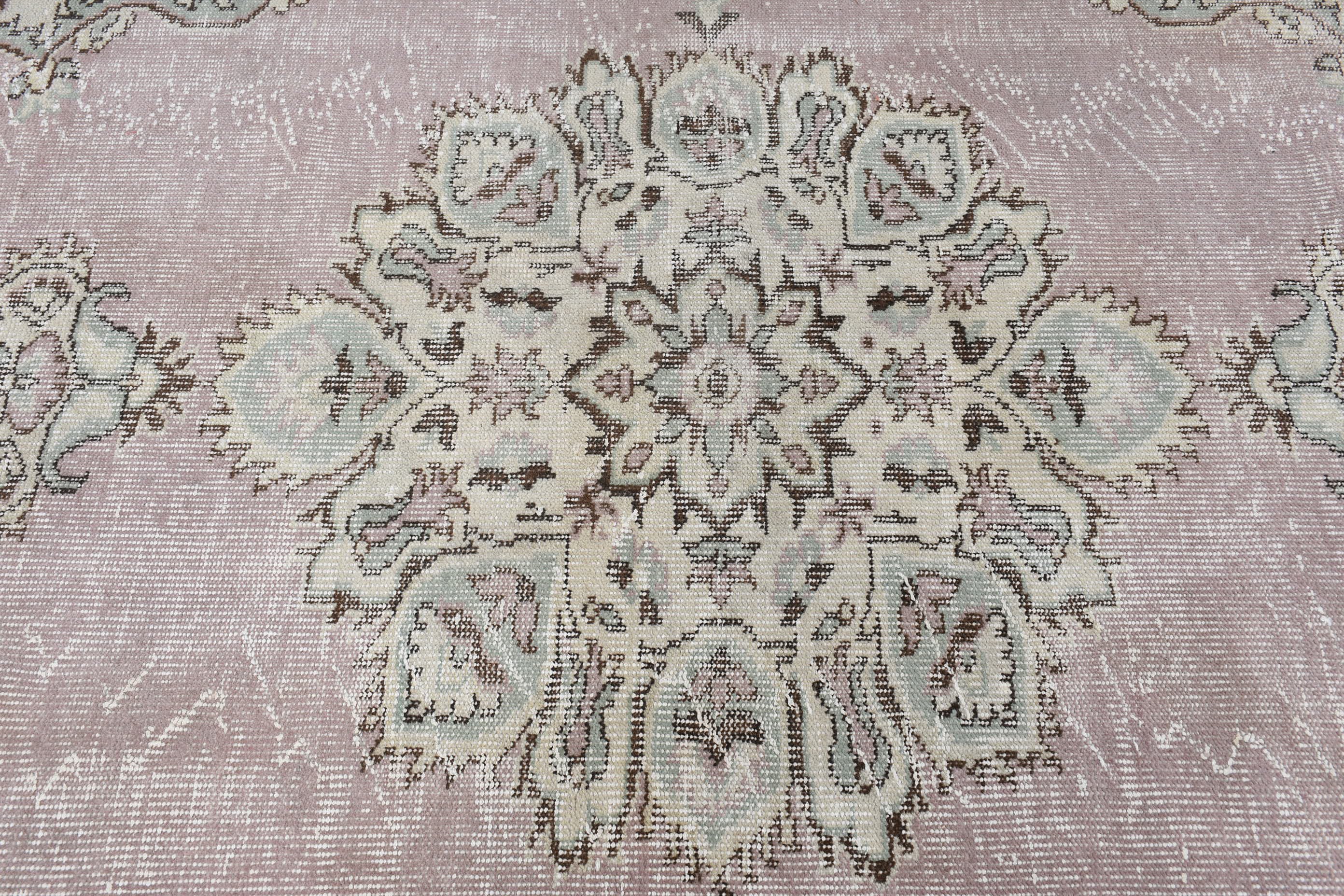 Türk Halısı, Vintage Halılar, Yemek Odası Halısı, 5.8x9.2 ft Büyük Halı, Eklektik Halı, Oushak Halısı, Yatak Odası Halısı, Fas Halısı, Mor Anadolu Halısı