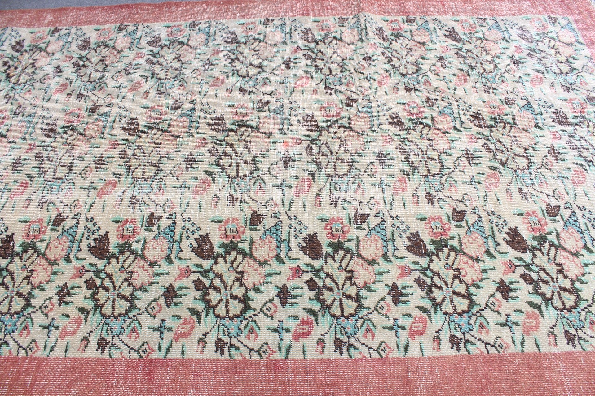 Oturma Odası Halısı, Mutfak Halıları, 5.5x9.1 ft Büyük Halı, Fas Halıları, Yemek Odası Halıları, Türk Halıları, Vintage Halılar, Yeşil Yatak Odası Halısı