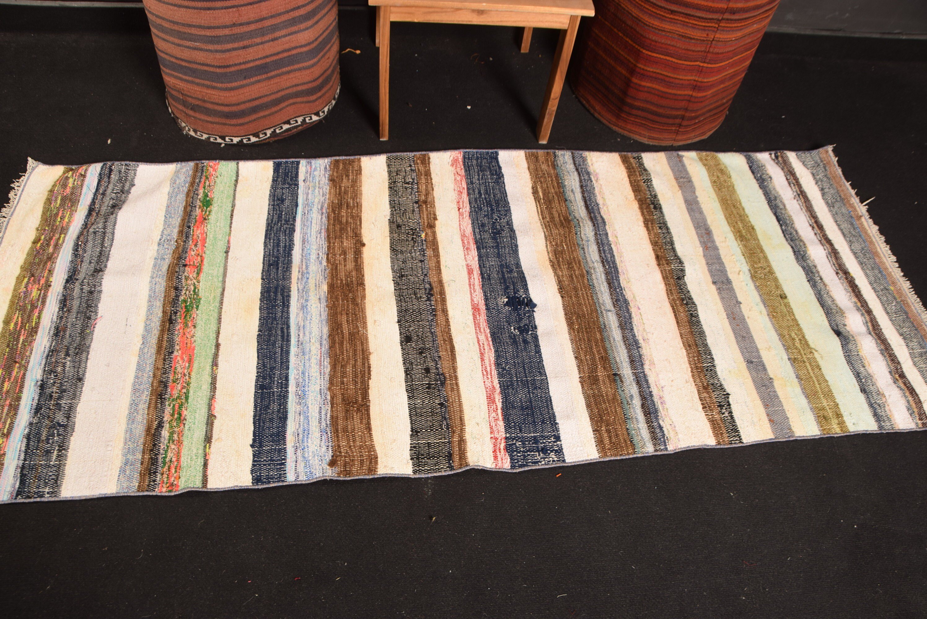 2.6x6.6 ft Runner Halı, Ev Dekor Halısı, Kilim, Koridor Halıları, Bej Fas Halısı, Koridor Halısı, Türk Halısı, Oryantal Halılar, Vintage Halı