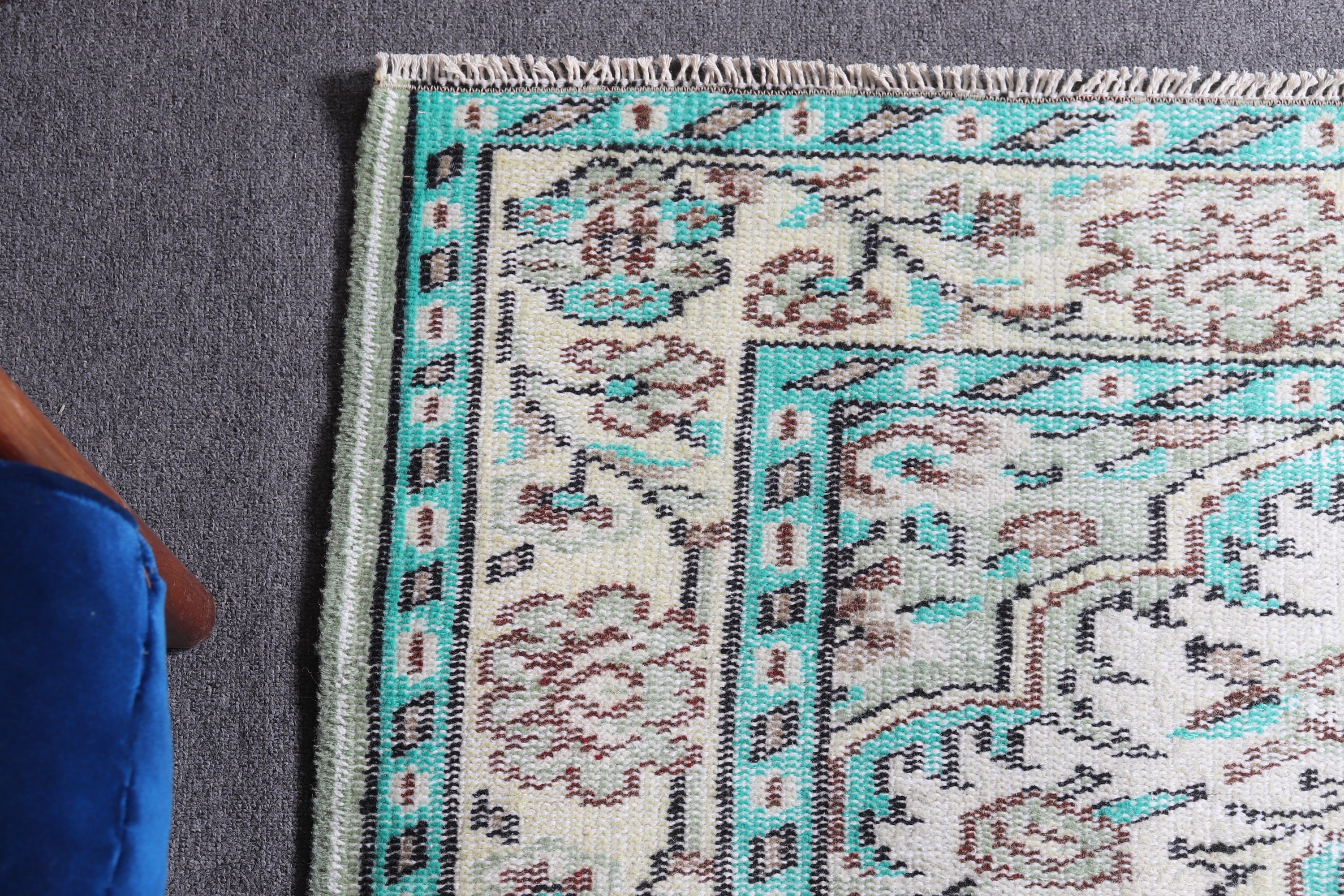 Living Room Rug, Dining Room Rug, Oushak Rugs, 5.6x8.7 ft Large Rug, Home Decor Rug, Vintage Rug, Turkish Rug, Green Home Decor Rug