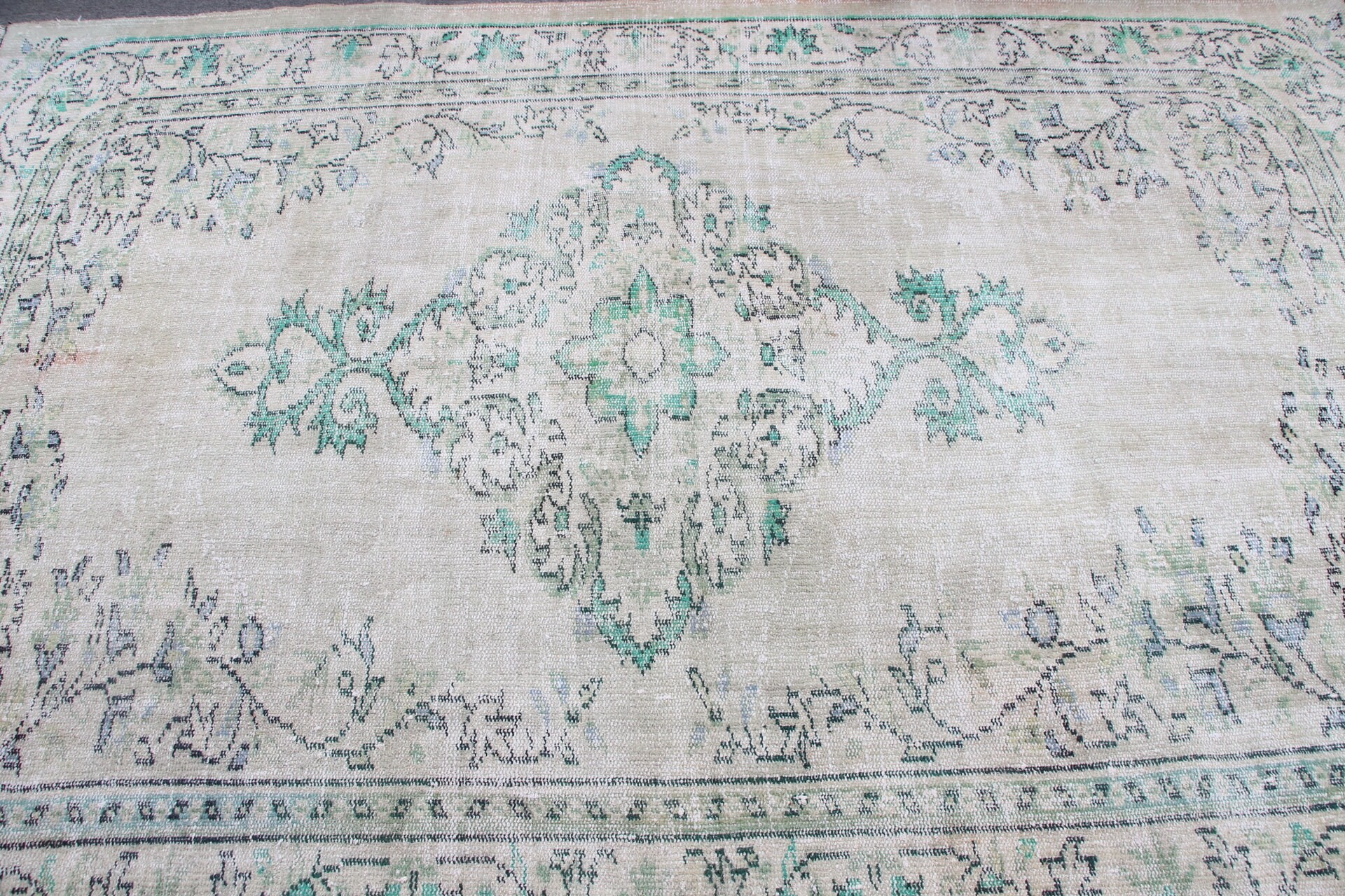 Bedroom Rugs, Anatolian Rug, Dining Room Rug, Vintage Rug, Turkish Rug, Floor Rugs, Office Rug, Green  5.6x8.1 ft Large Rugs