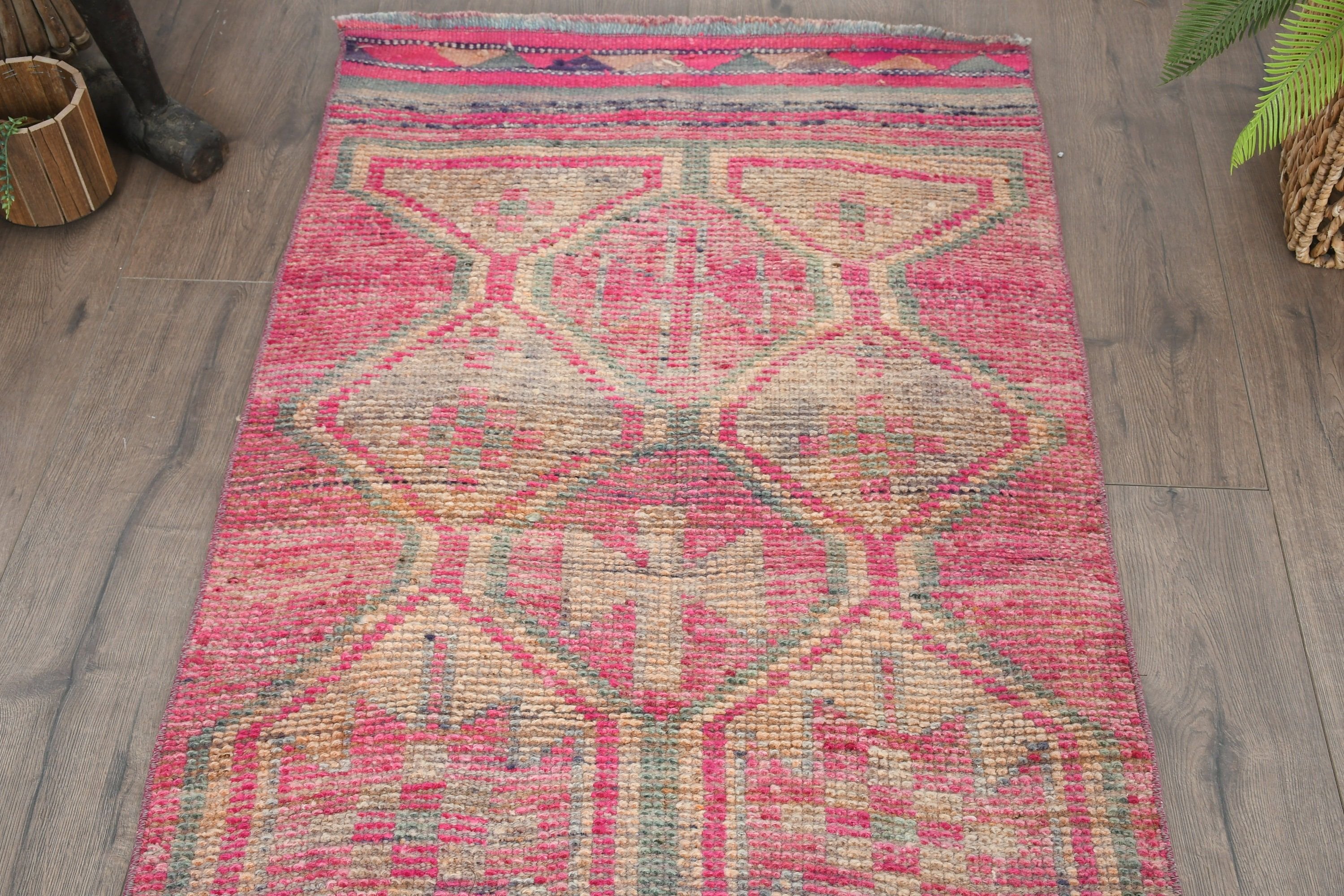 Bedroom Rug, 2.7x10.6 ft Runner Rug, Rugs for Kitchen, Orange Antique Rug, Turkish Rugs, Old Rug, Hallway Rug, Vintage Rugs, Anatolian Rug