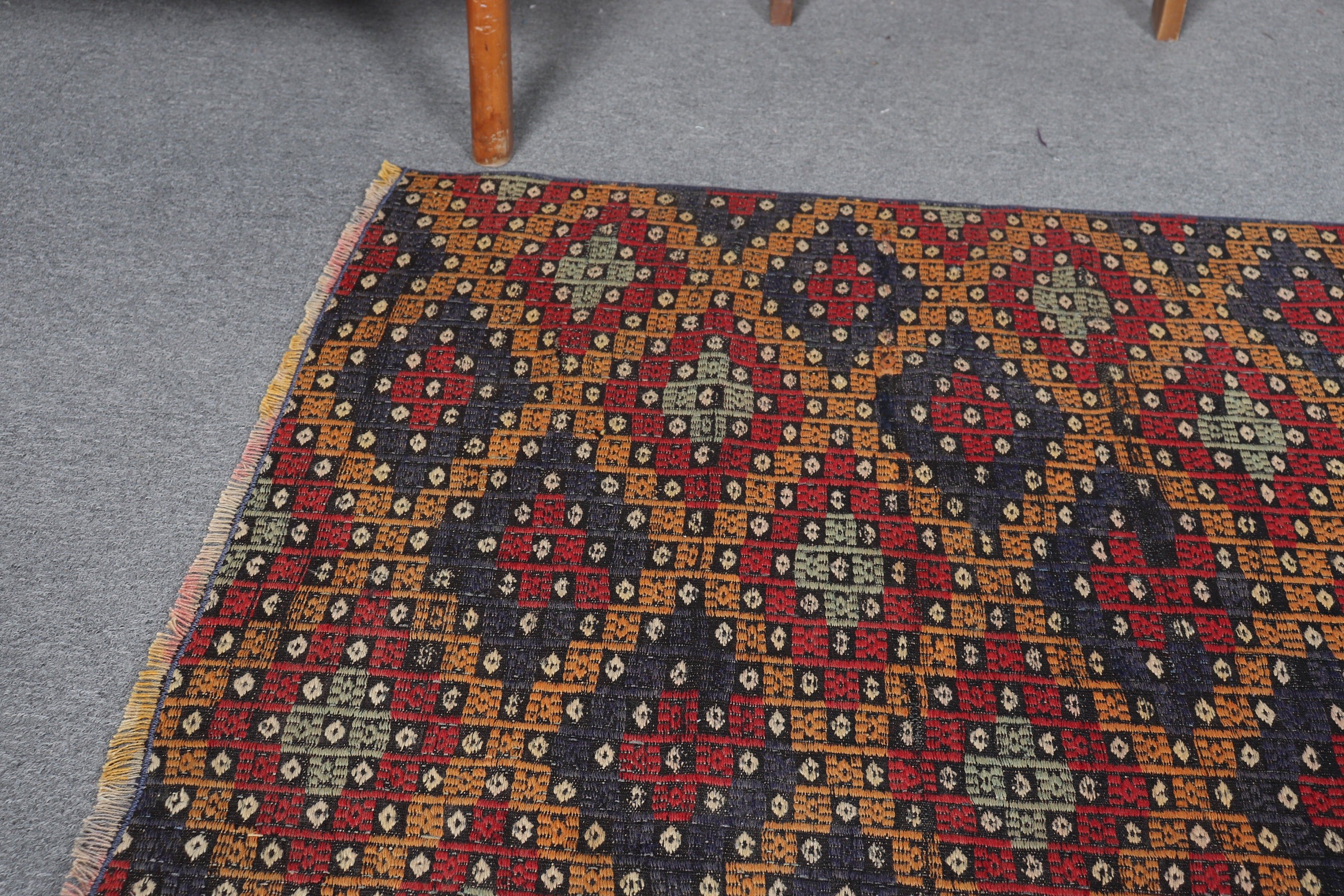 Banyo Halıları, Kilim, Türk Halısı, Vintage Halılar, Oushak Halısı, Turuncu Mutfak Halıları, Sanat Halısı, 2,6x3,7 ft Küçük Halılar, Çocuk Halısı