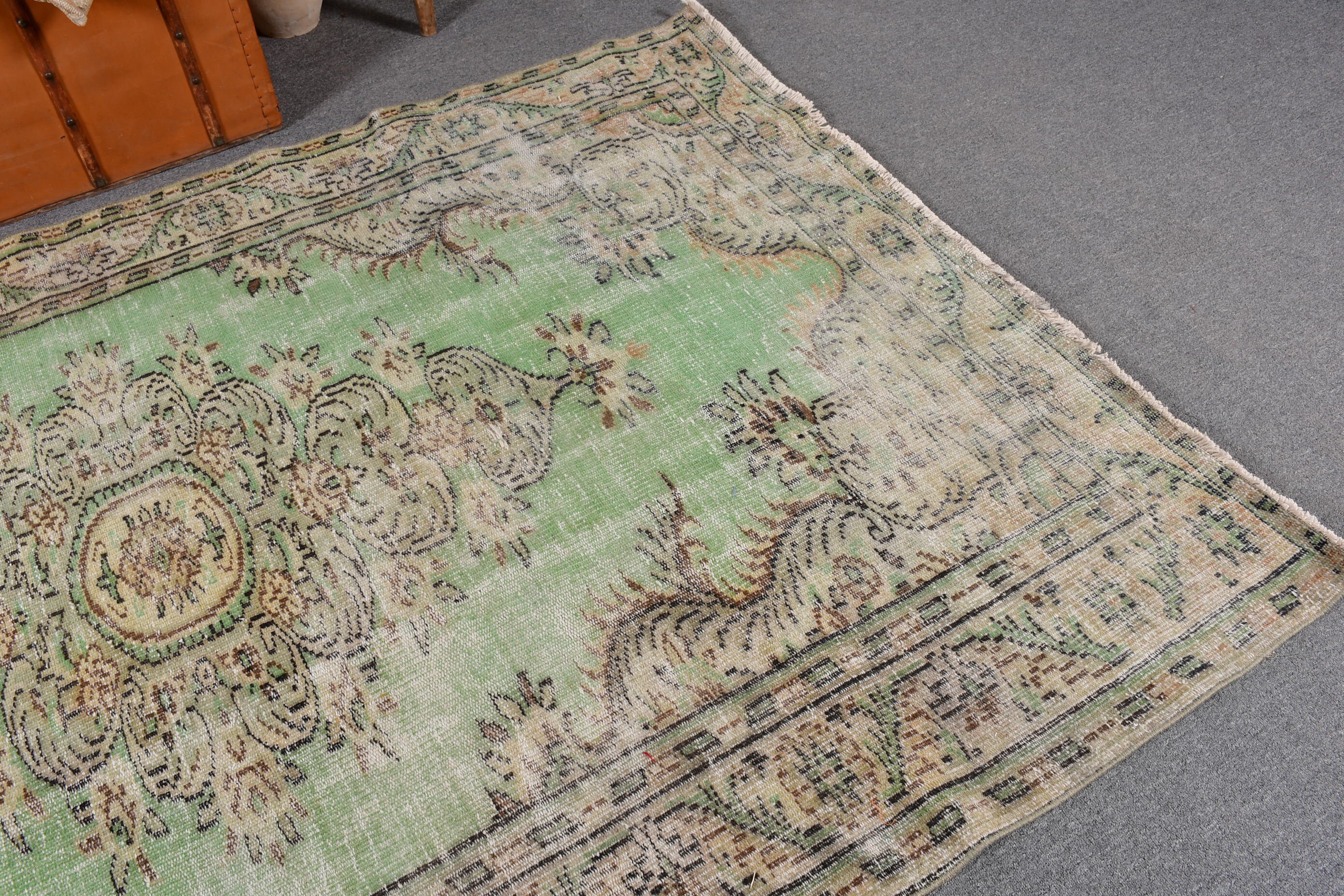 5.3x8 ft Large Rugs, Antique Rugs, Green Handwoven Rug, Large Boho Rugs, Turkish Rug, Floor Rugs, Large Vintage Rugs, Vintage Rugs