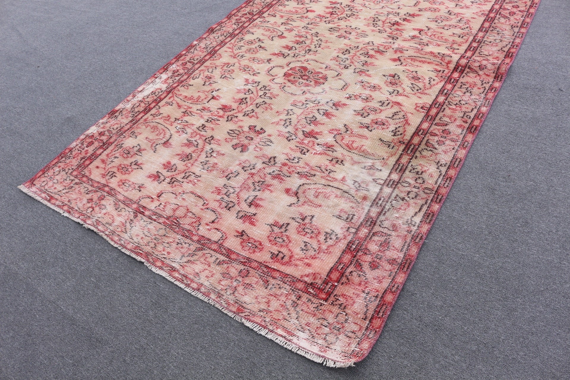 5.1x9.2 ft Large Rugs, Retro Rug, Art Rug, Moroccan Rugs, Oushak Rug, Vintage Rug, Turkish Rug, Dining Room Rug, Salon Rugs, Red Oushak Rug