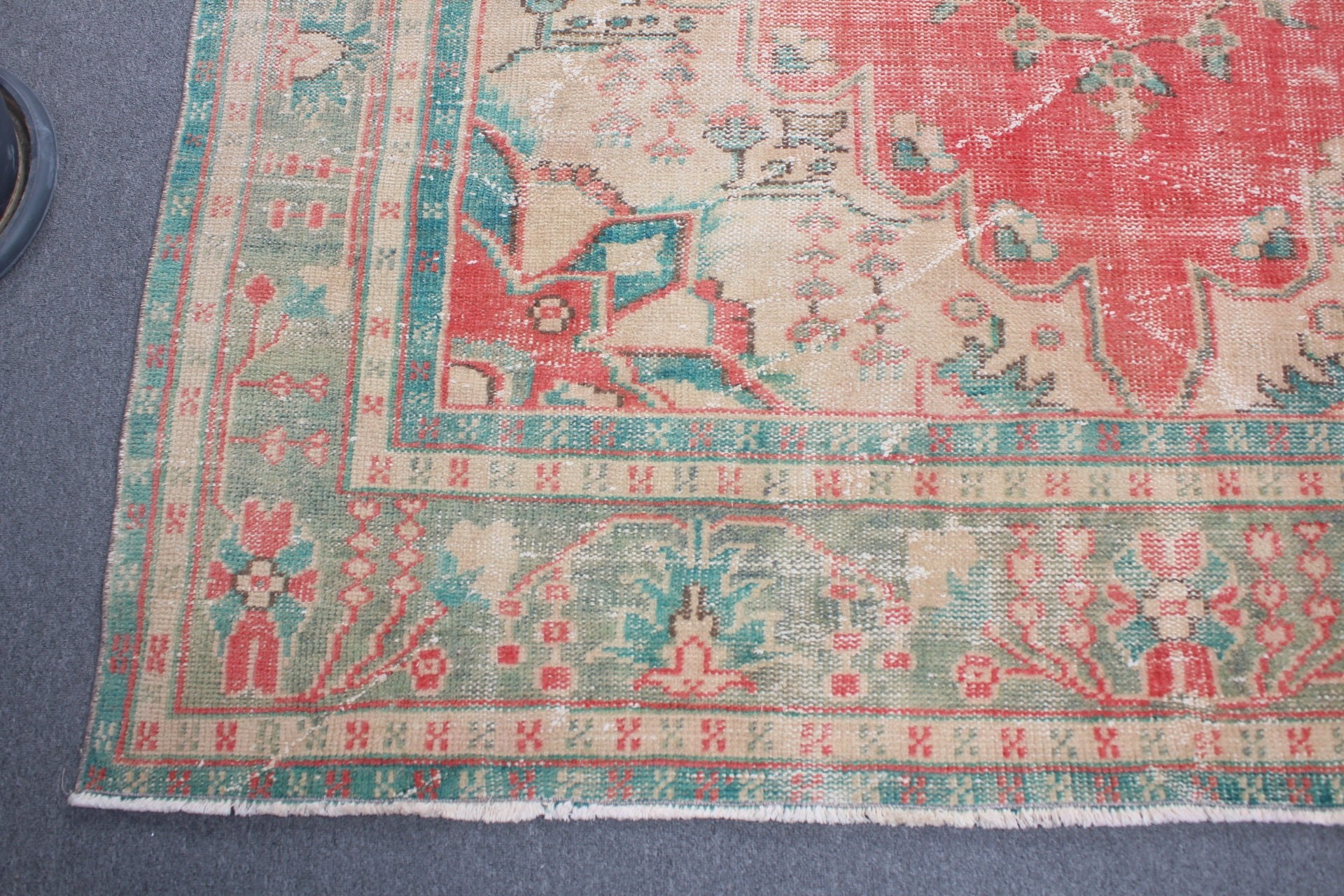 Salon Rug, Aesthetic Rug, Red Kitchen Rug, Vintage Rugs, Saloon Rug, 7.2x11.1 ft Oversize Rugs, Turkish Rug, Wool Rug