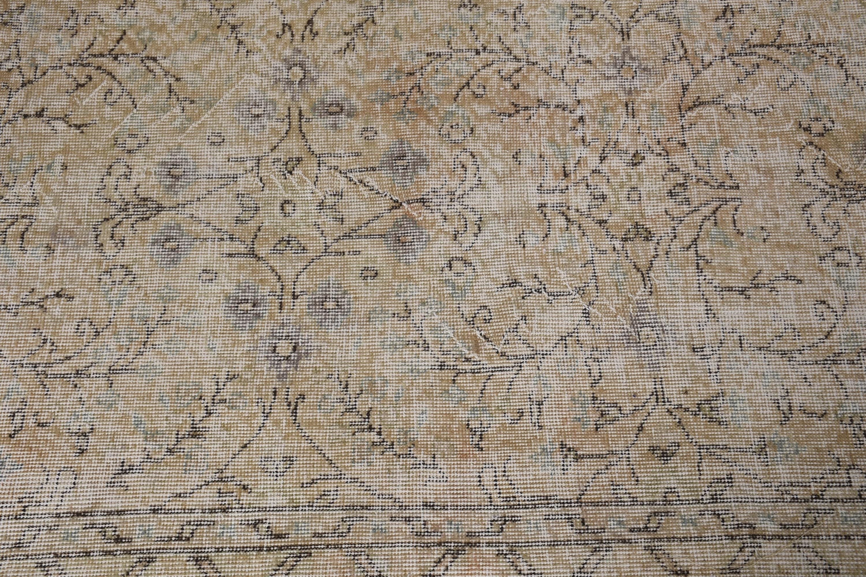 Vintage Rug, Small Area Rug, Cool Rugs, Exotic Rug, Turkish Rugs, 3.1x3.8 ft Small Rugs, Statement Rugs, Kitchen Rugs, Beige Antique Rug