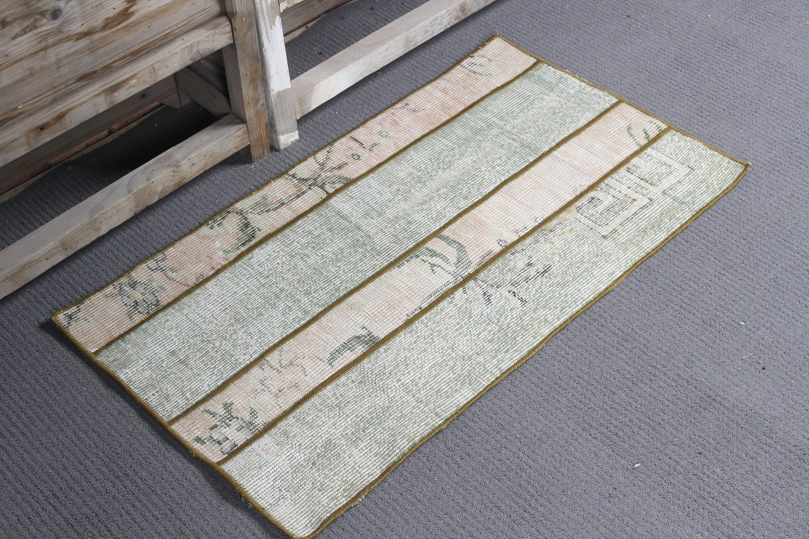 Beige Bedroom Rug, Bath Mat Cute Rugs, Rugs for Car Mat, 1.8x3.2 ft Small Rug, Turkish Rug, Floor Rug, Entry Rug, Vintage Rug