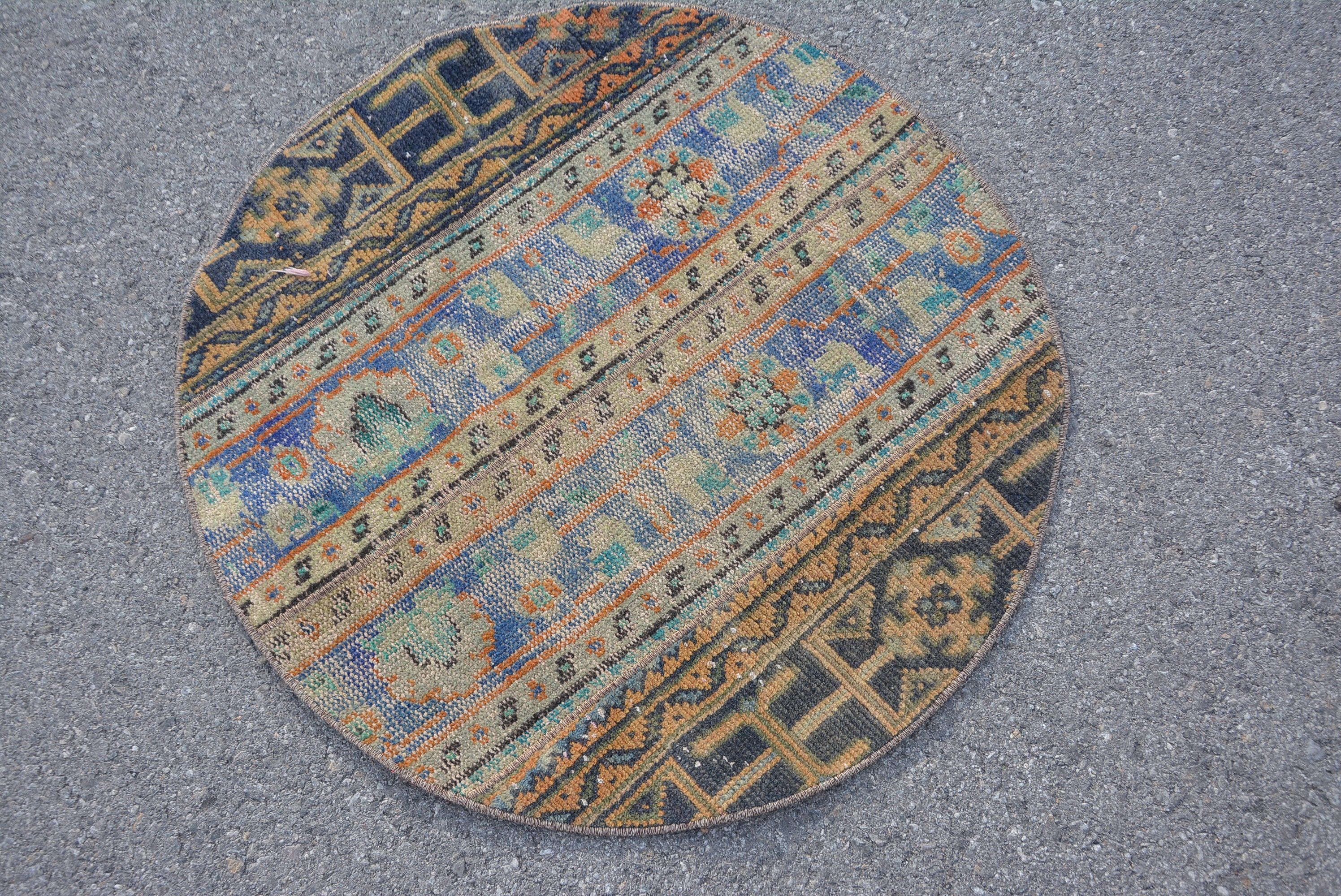 Kitchen Rug, Vintage Rug, Home Decor Rugs, Rugs for Door Mat, Turkish Rugs, Cute Rug, 2.9x2.9 ft Small Rug, Wall Hanging Rug, Bathroom Rugs