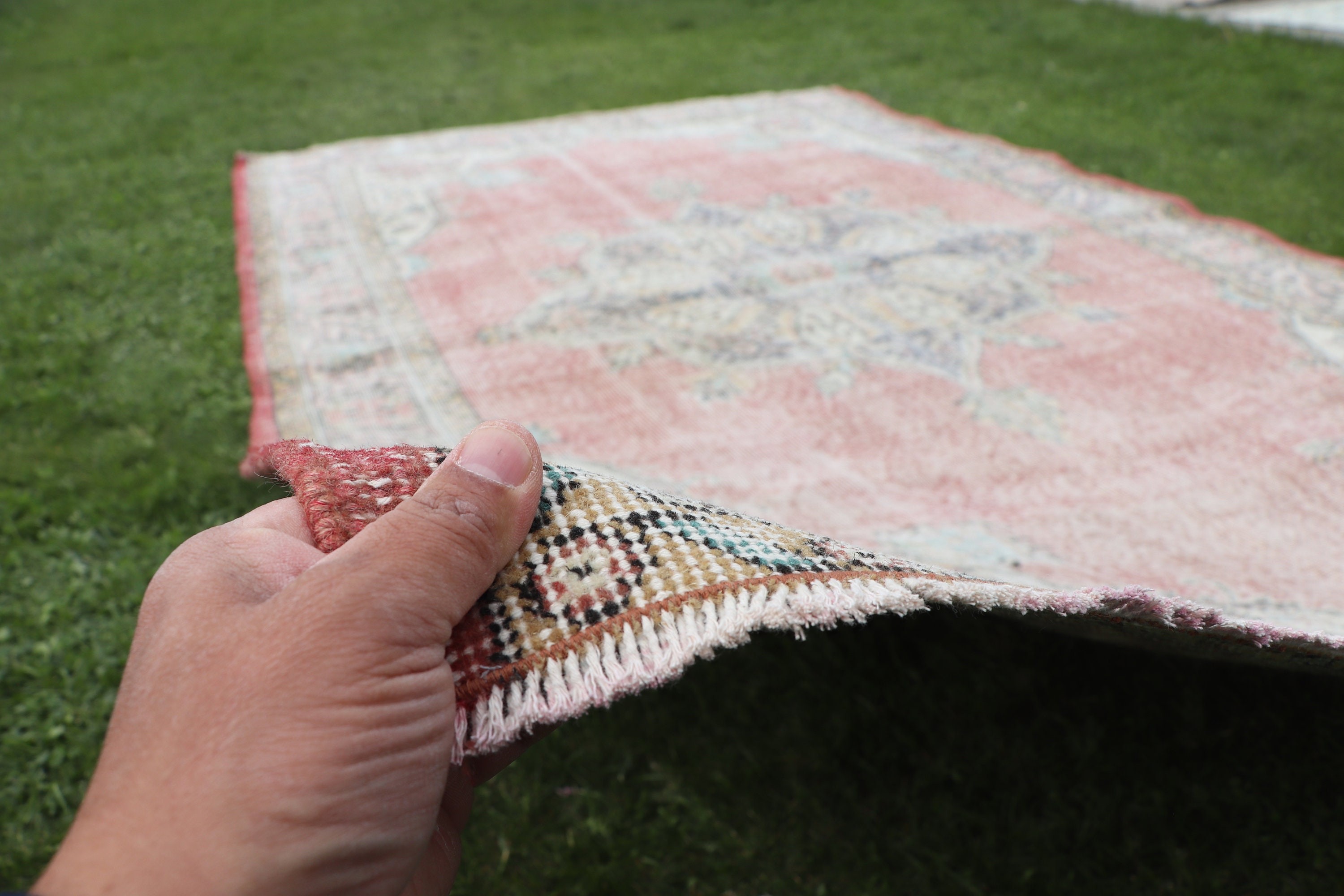 Turkish Rug, Office Rug, 6x9.7 ft Large Rug, Vintage Rugs, Handwoven Rug, Large Boho Rug, Bedroom Rugs, Red Oriental Rugs, Boho Rugs