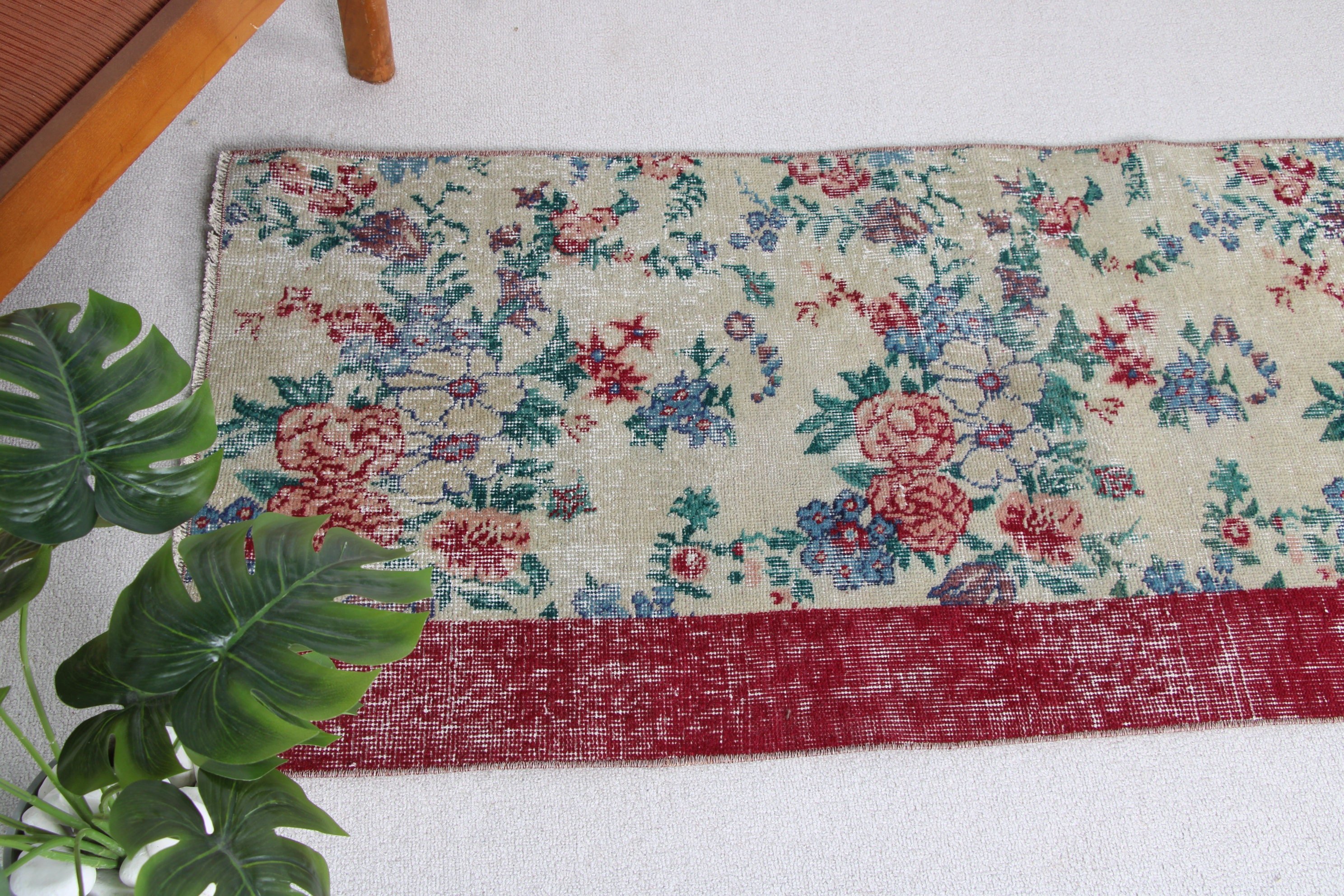 2.2x4.8 ft Küçük Halılar, Türk Halısı, Yatak Odası Halıları, Vintage Halı, Lüks Halılar, Küçük Alan Halıları, El Dokuma Halı, Modern Halı, Yeşil Mutfak Halısı