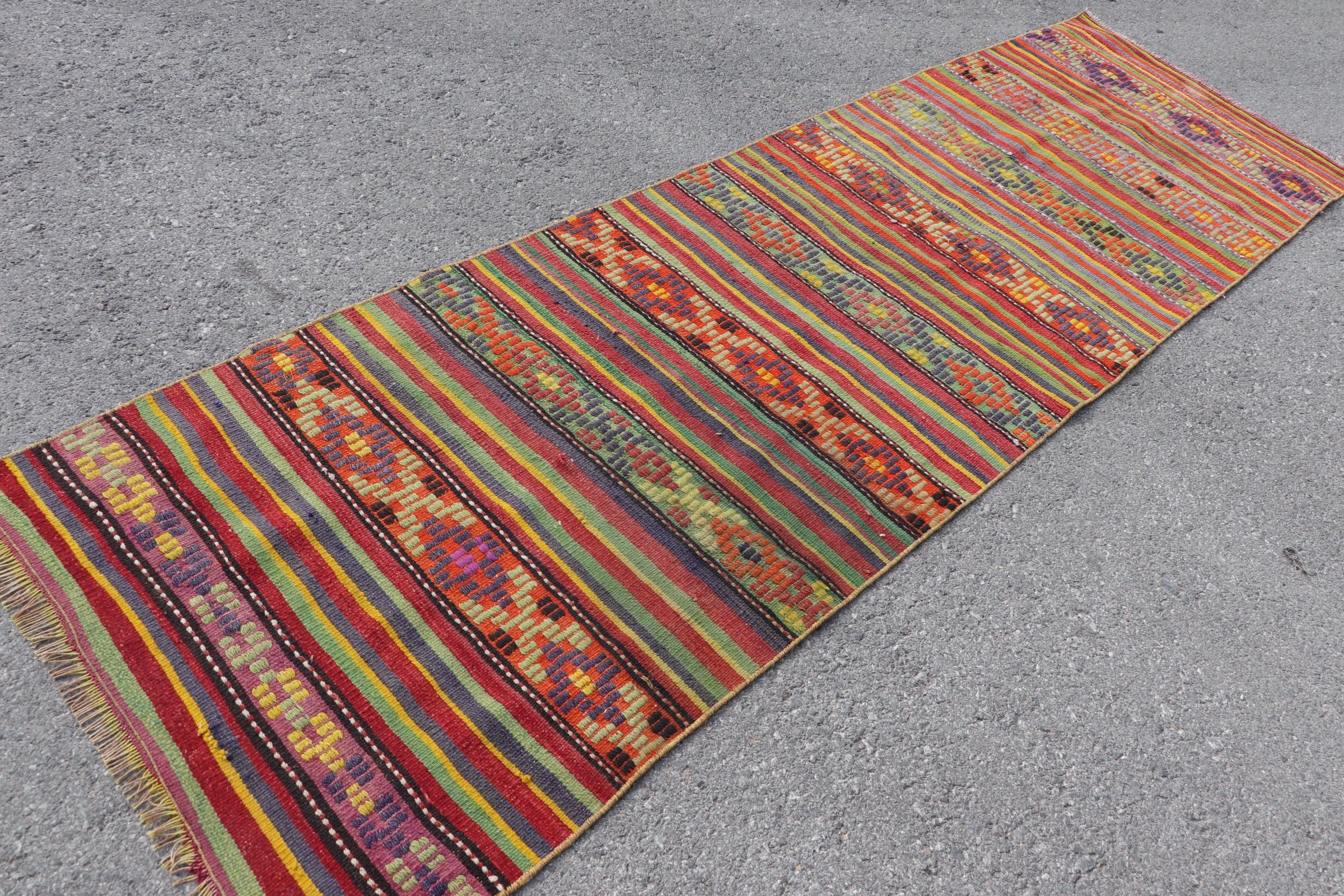 Koridor Halısı, Anadolu Halısı, Kilim, 3.1x9.6 ft Runner Halıları, Türk Halıları, Sarı Mutfak Halıları, Vintage Halılar, Yatak Odası Halıları, Retro Halılar