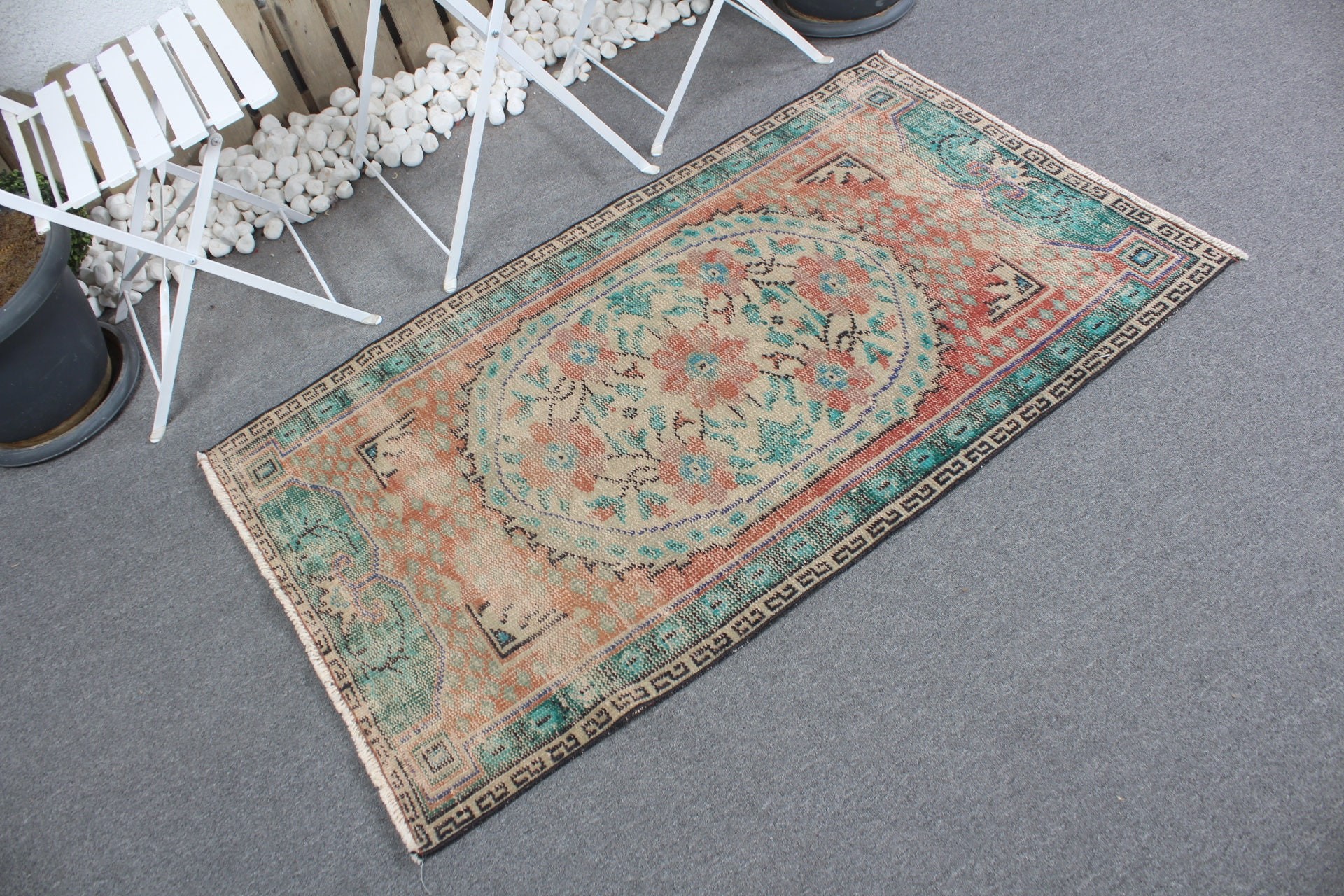 Bedroom Rug, Anatolian Rug, Green Floor Rug, 2.8x4.8 ft Small Rug, Tribal Rug, Bathroom Rug, Turkish Rugs, Wall Hanging Rug, Vintage Rug