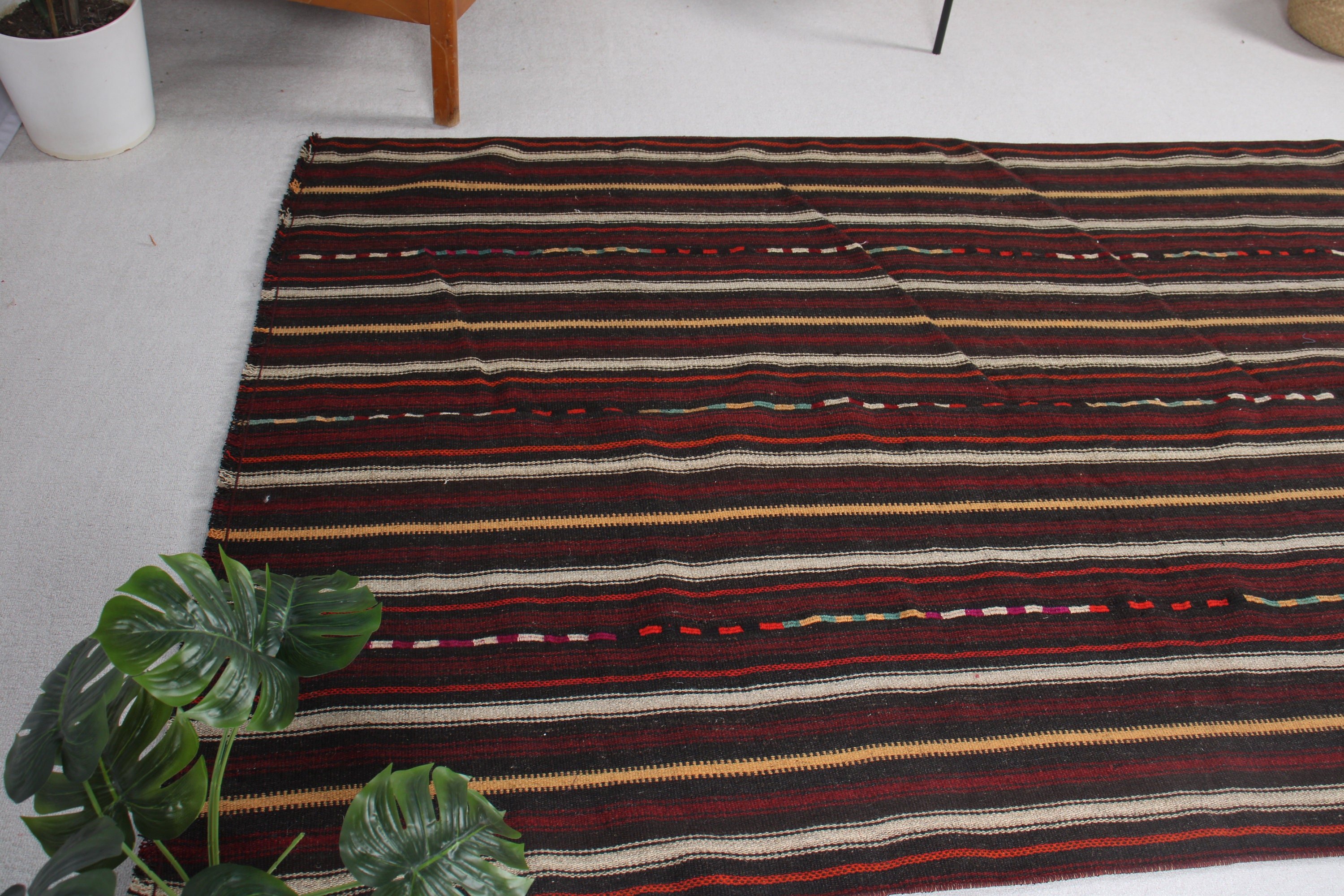 Büyük Boho Halıları, 5.1x7.9 ft Büyük Halılar, Türk Halısı, Kırmızı Oryantal Halı, Kilim, Yatak Odası Halıları, Vintage Halı, El Dokuma Halı, Antika Halılar