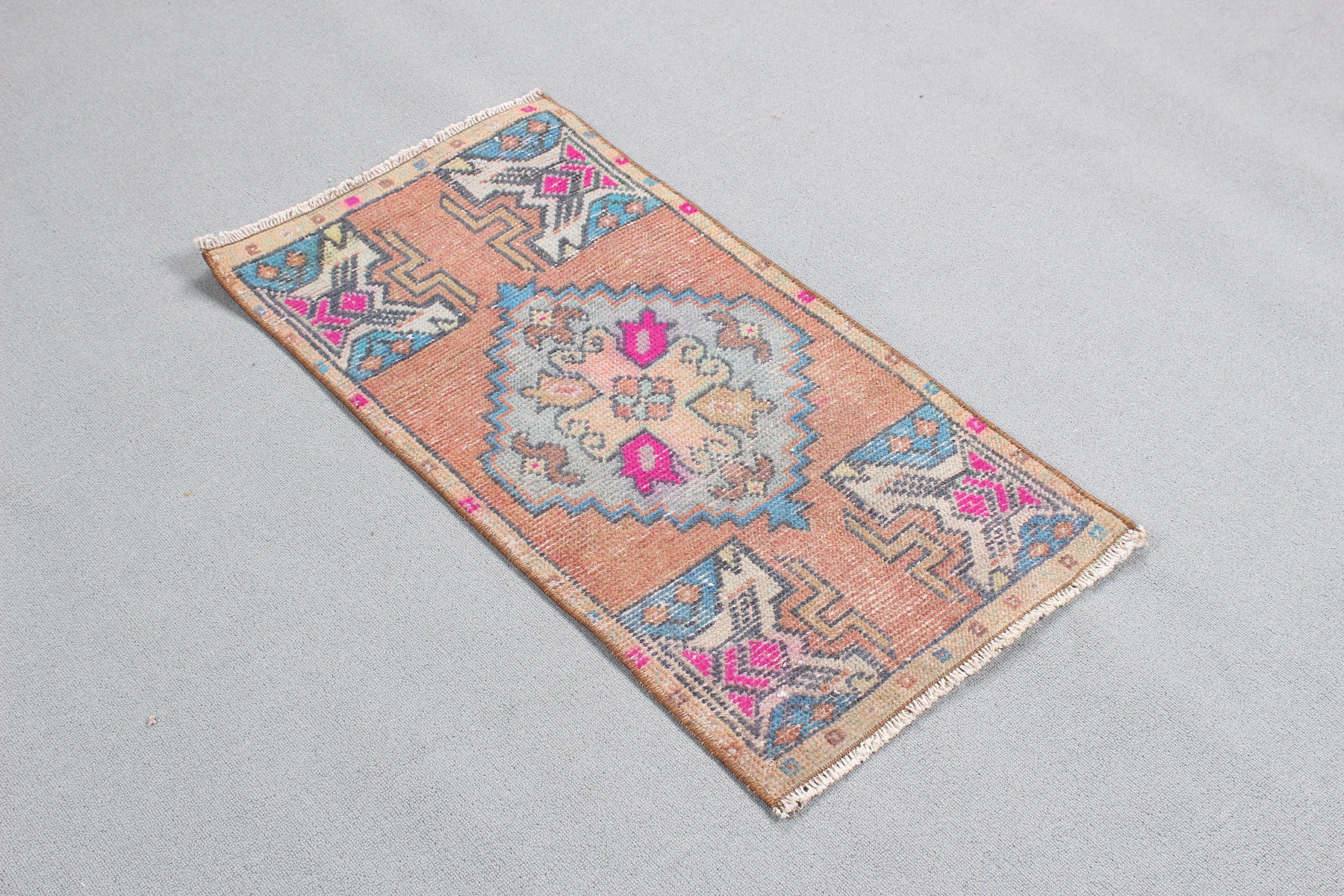 Home Decor Rugs, Small Area Rug, Turkish Rugs, 1.5x3 ft Small Rug, Blue Home Decor Rug, Small Boho Rug, Vintage Rugs, Floor Rug, Luxury Rug