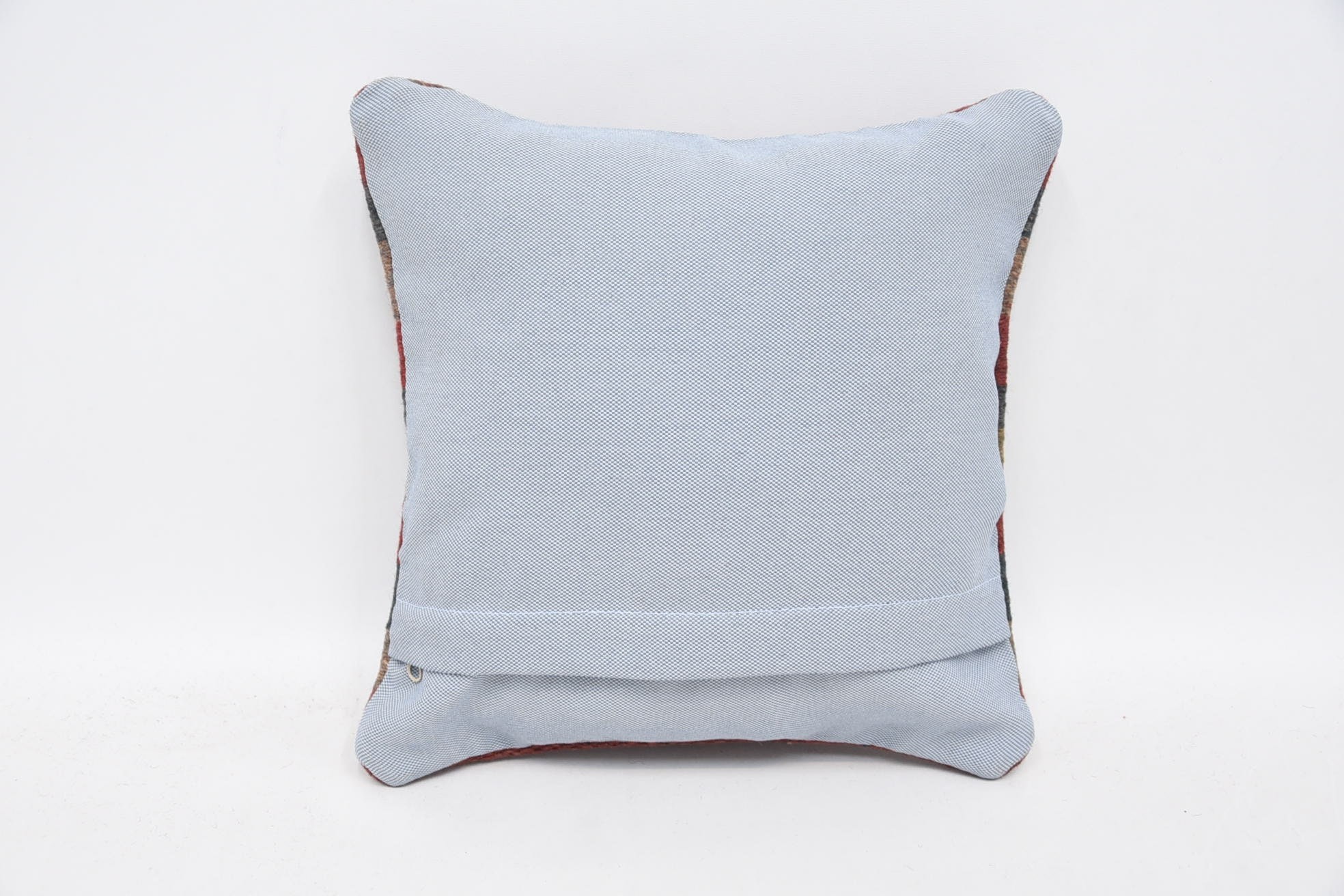 Kilim Pillow Cover, Christmas Pillow Sham, Bed Pillow, Ethnical Kilim Rug Pillow, Home Decor Pillow, 12"x12" Blue Cushion Cover
