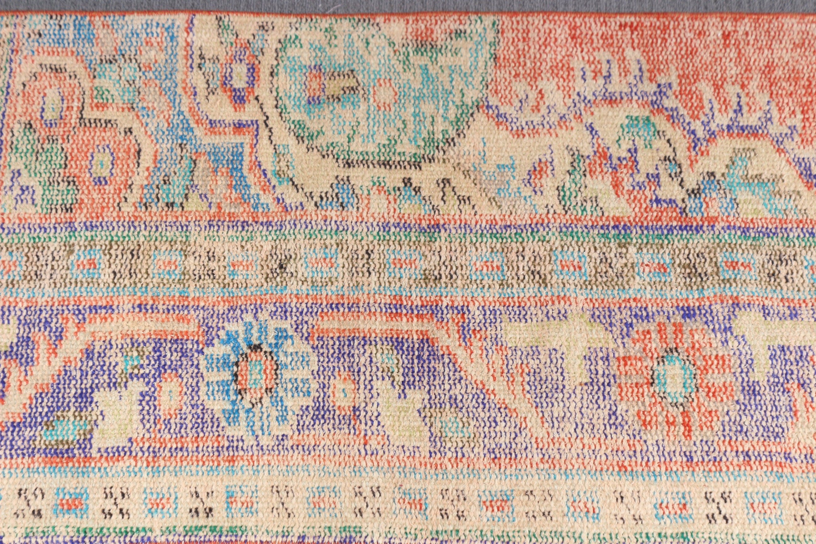 Boho Halıları, Mutfak Halısı, Oushak Halısı, Vintage Halılar, Antika Halılar, Bej 1.7x4.1 ft Küçük Halılar, Araba Paspas Halıları, Türk Halısı