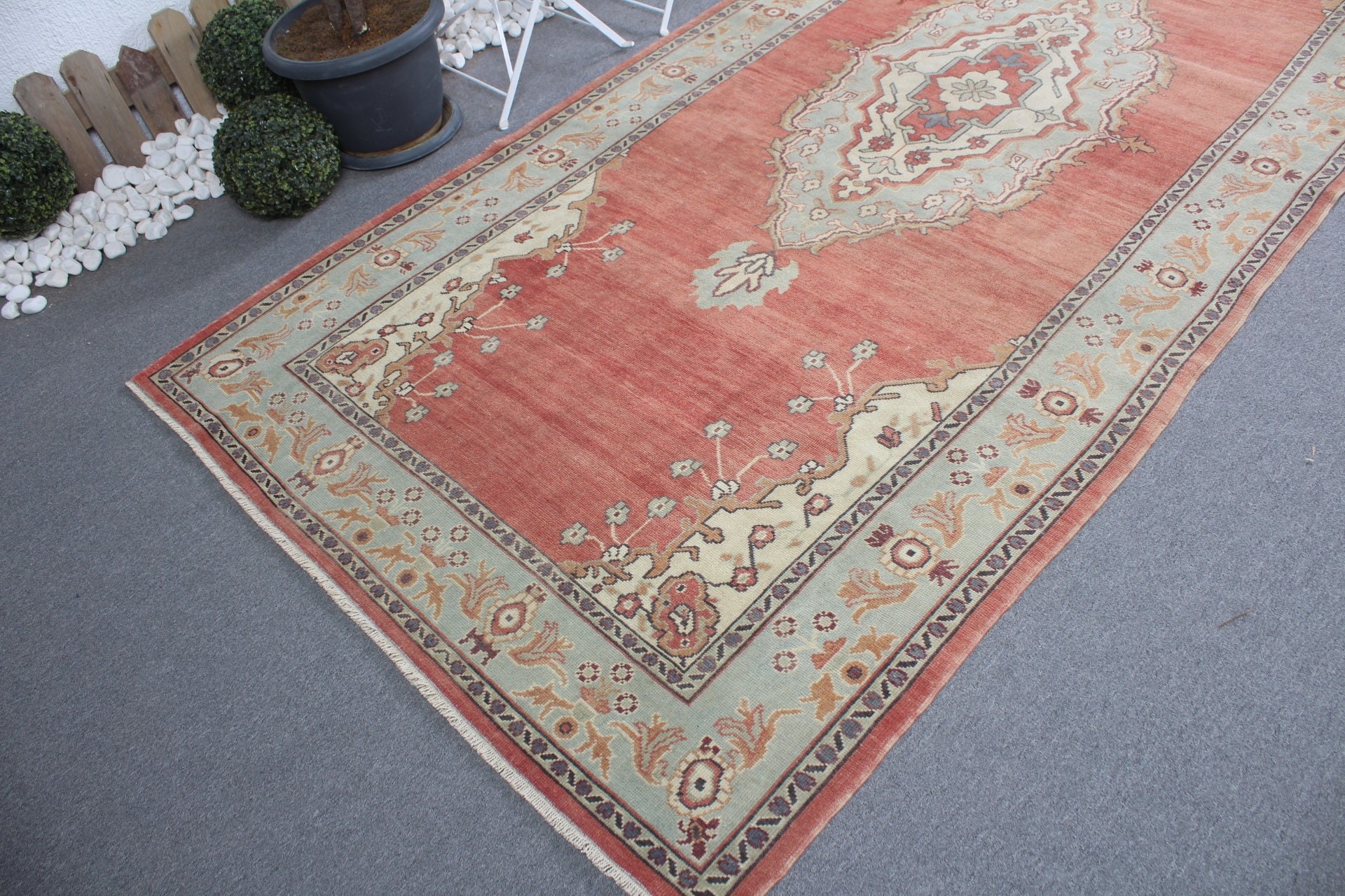 Red Kitchen Rug, Antique Rug, Rugs for Bedroom, Bedroom Rug, Dining Room Rug, Salon Rug, Turkish Rug, 5.2x11.9 ft Large Rug, Vintage Rug