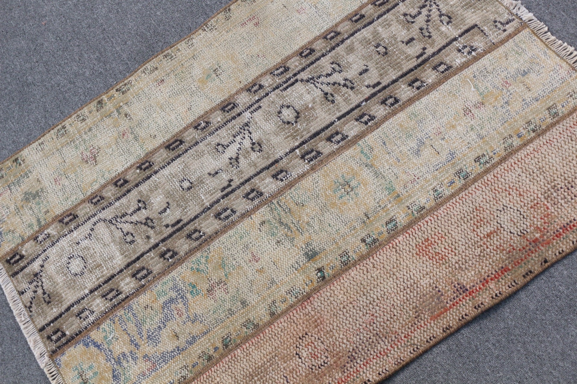 Oriental Rugs, 2.7x3.5 ft Small Rugs, Floor Rug, Rugs for Entry, Brown Wool Rug, Bathroom Rug, Wall Hanging Rug, Turkish Rugs, Vintage Rug