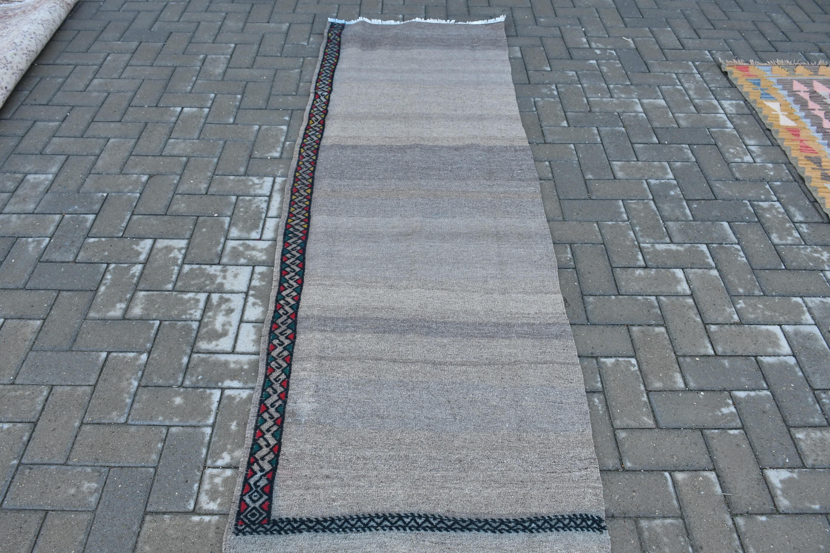 Oushak Halı, Koridor Halıları, Kahverengi Yatak Odası Halısı, Vintage Halı, Kilim, Türk Halısı, Mutfak Halısı, 2.6x7.6 ft Runner Halısı, Anadolu Halısı