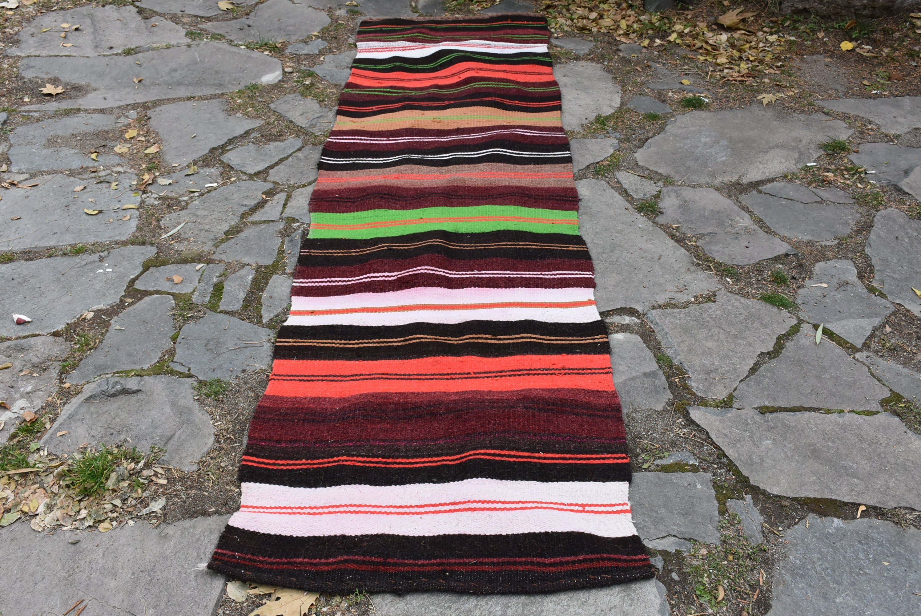 Yün Halılar, Kırmızı Yer Halısı, Yer Halısı, 2,5x8,2 ft Yolluk Halıları, Vintage Halılar, Koridor Halıları, Kilim, Koridor Halıları, Merdiven Halısı, Türk Halısı