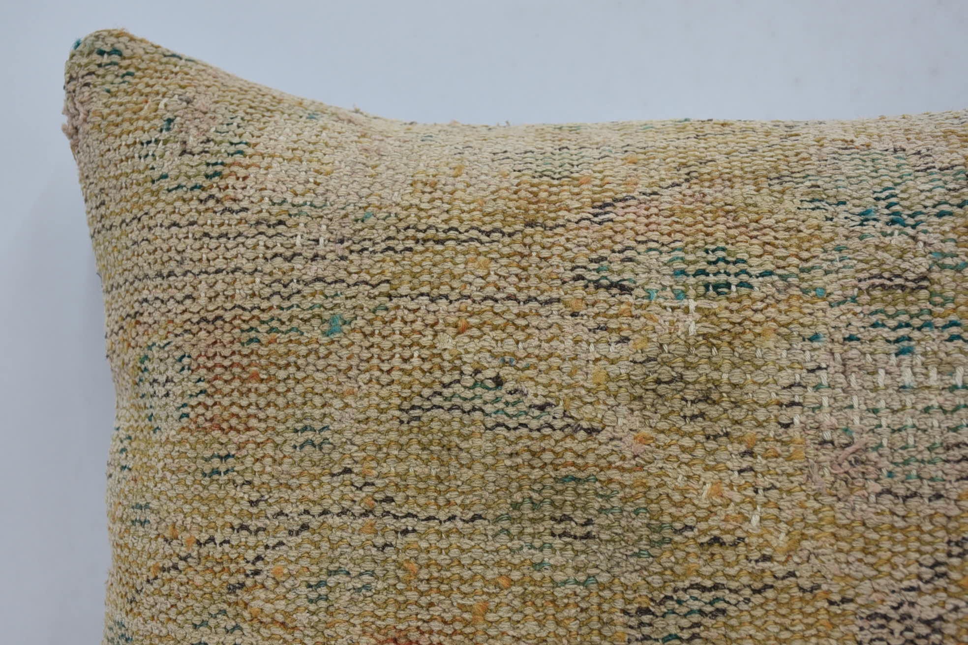 Pattern Throw Pillow Case, Home Decor Pillow, 16"x24" Beige Pillow Cover, Turkish Corner Cushion, Turkish Pillow, Pillow for Sofa