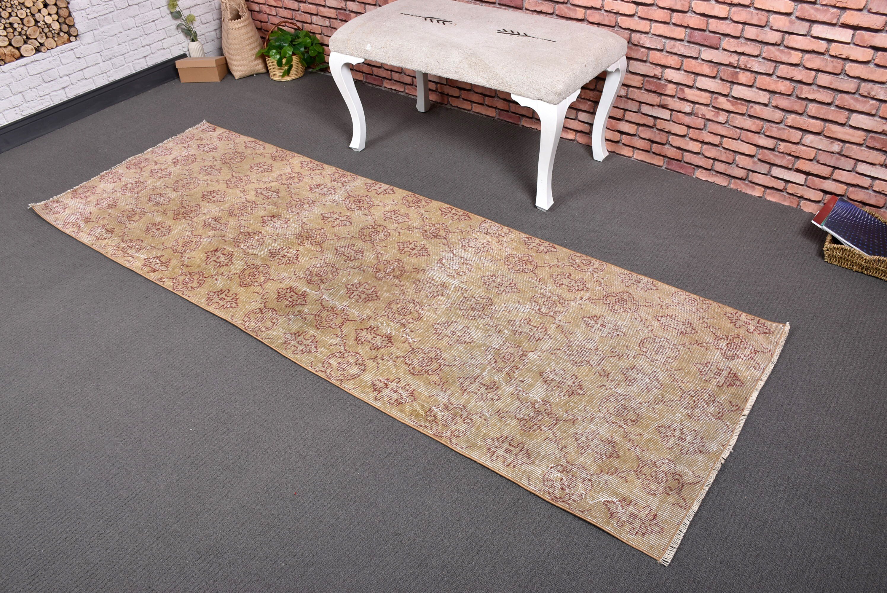 Anadolu Halıları, Yeşil Mutfak Halıları, 2.7x7.8 ft Runner Halıları, Vintage Runner Halısı, Türk Halıları, Merdiven Halıları, Mutfak Halısı, Vintage Halı