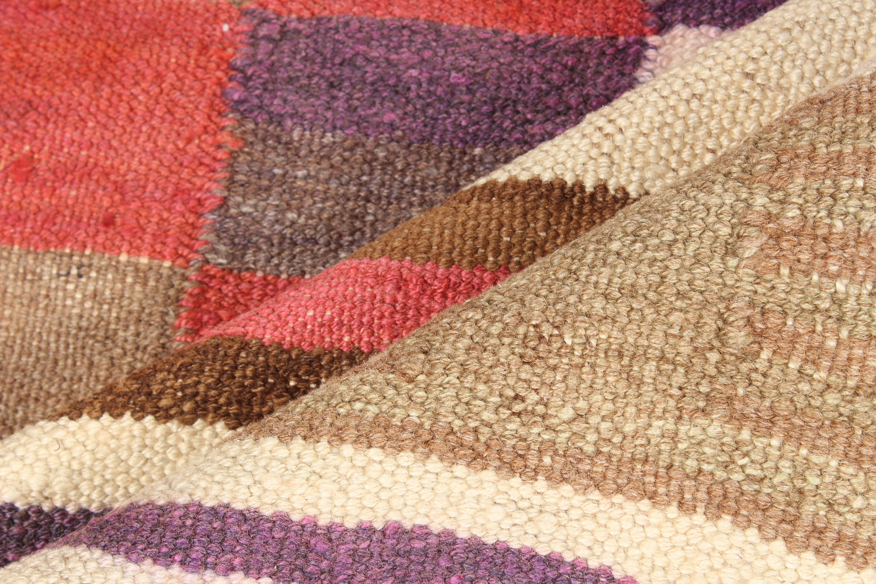 Lüks Halılar, Bej El Dokuma Halılar, Düz Dokuma Halı, 3,2x12,6 ft Runner Halı, Vintage Halı, Türk Halısı, Kilim, Koridor Halıları, El Dokuma Halılar