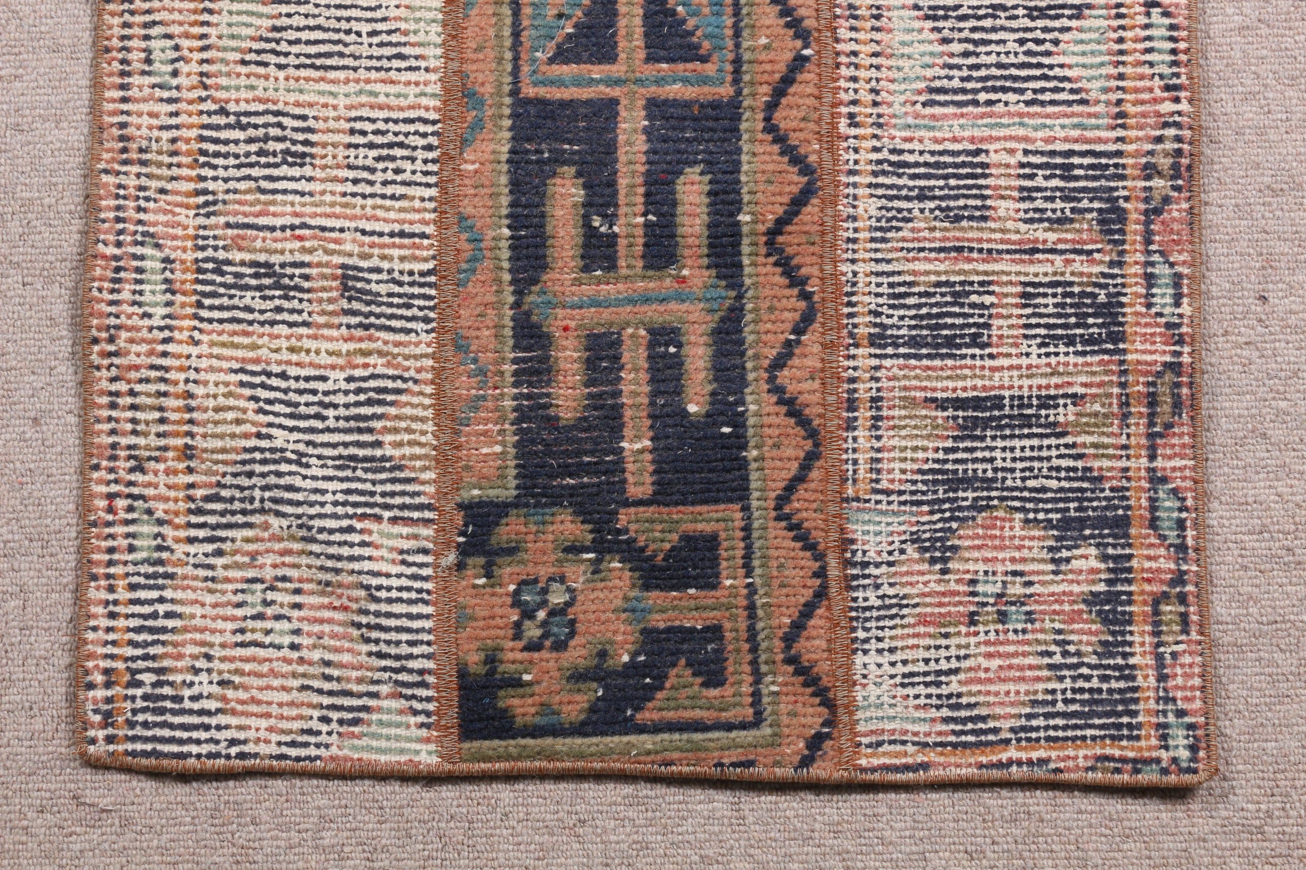 Bedroom Rug, Rugs for Kitchen, Entry Rugs, Turkish Rug, 2x3.8 ft Small Rug, Vintage Rug, Beige Wool Rugs, Oriental Rug