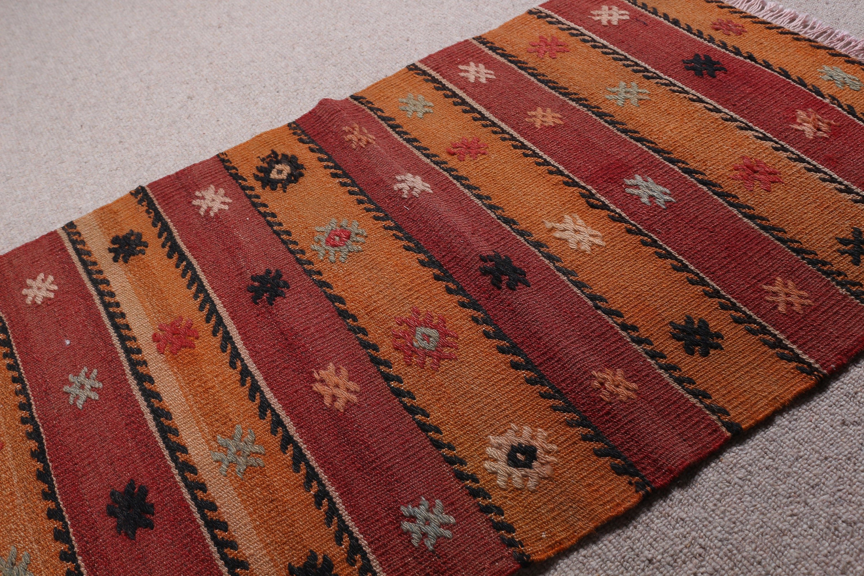 Brown Cool Rug, Vintage Rug, Anatolian Rug, Bathroom Rug, 1.8x3.1 ft Small Rug, Wall Hanging Rug, Turkish Rug, Moroccan Rugs, Kilim