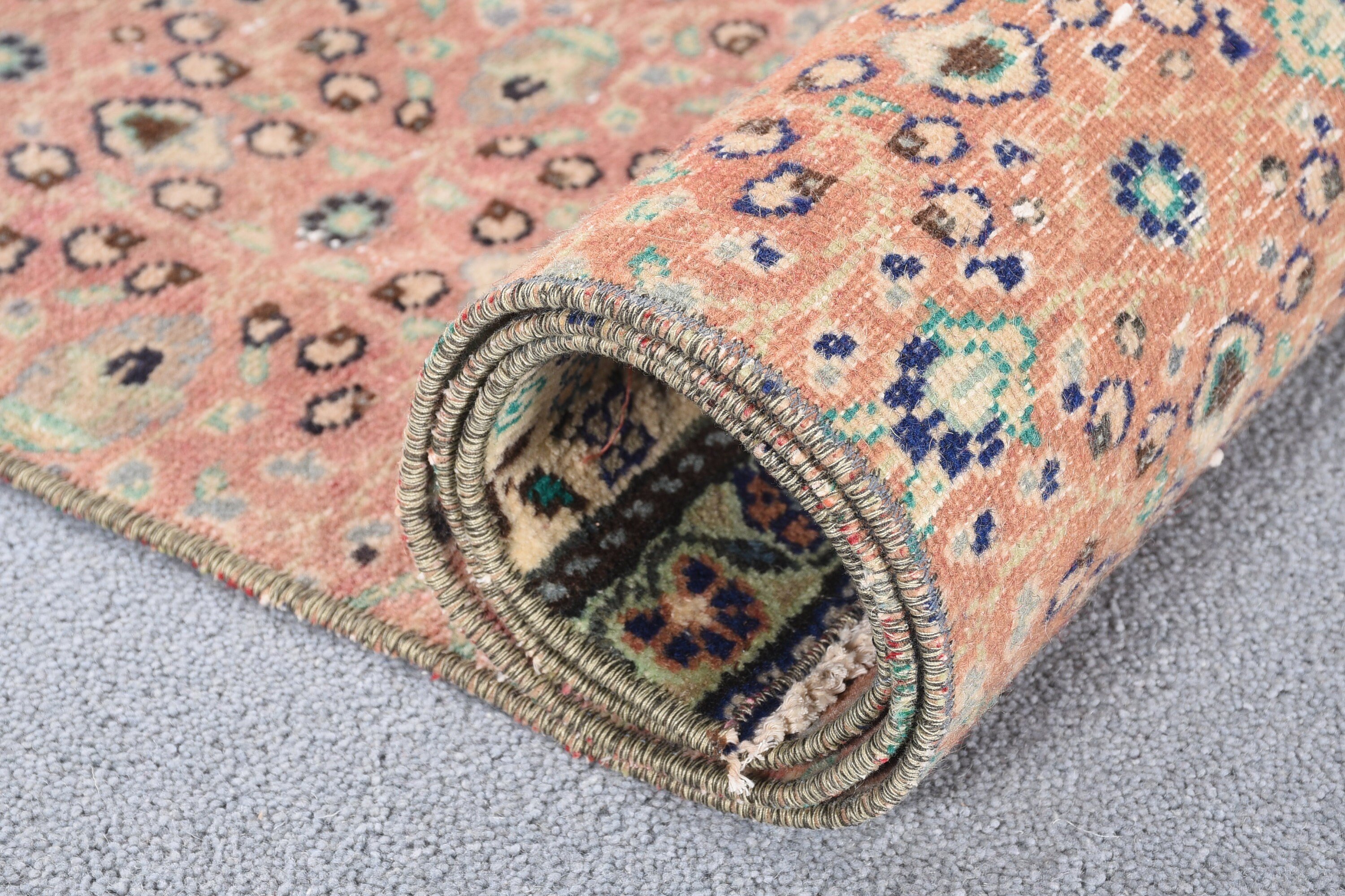 3.1x9.4 ft Runner Halı, Vintage Halı, Türk Halıları, Mutfak Halıları, Mutfak Halıları, Kırmızı Soğuk Halılar, Koridor Halıları, Oryantal Halılar, Yatak Odası Halısı