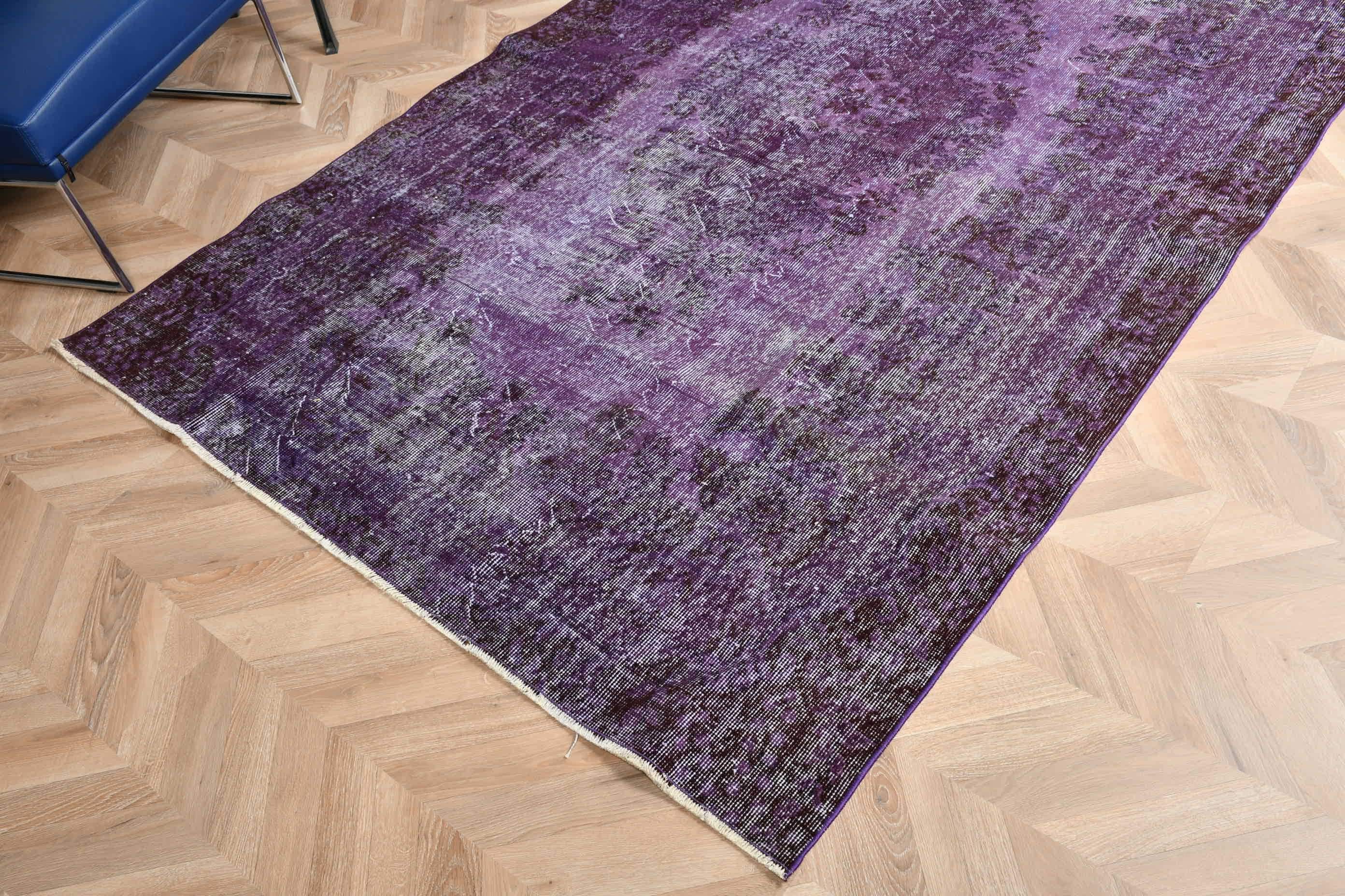 Oriental Rugs, Living Room Rug, Vintage Rug, Kitchen Rug, 5.3x8.8 ft Large Rug, Art Rug, Dining Room Rugs, Purple Kitchen Rugs, Turkish Rug