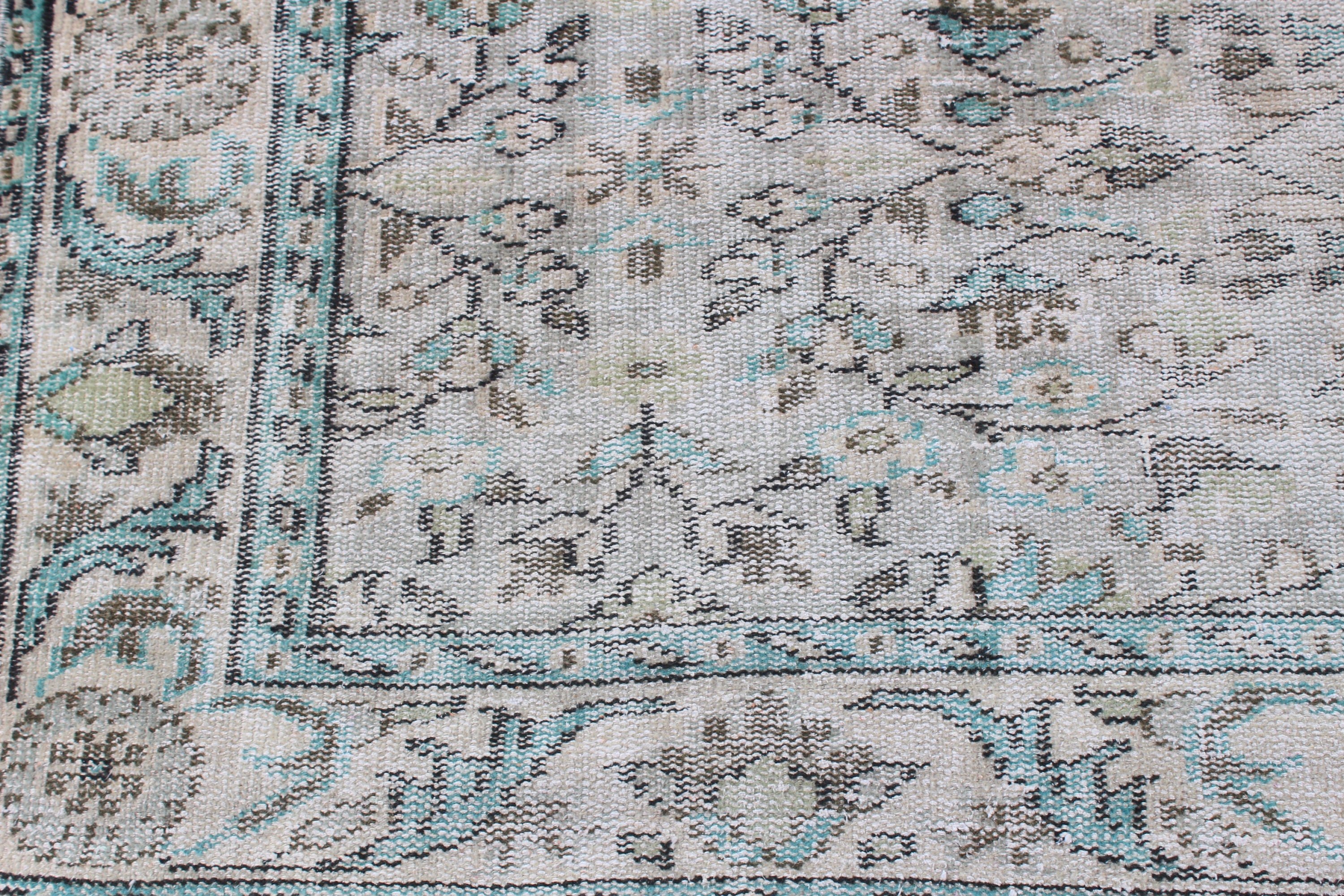 Geometrik Halılar, Lüks Halı, Vintage Halılar, Türk Halıları, 6x9,2 ft Büyük Halılar, Bej Mutfak Halısı, Büyük Oushak Halıları, Büyük Vintage Halılar