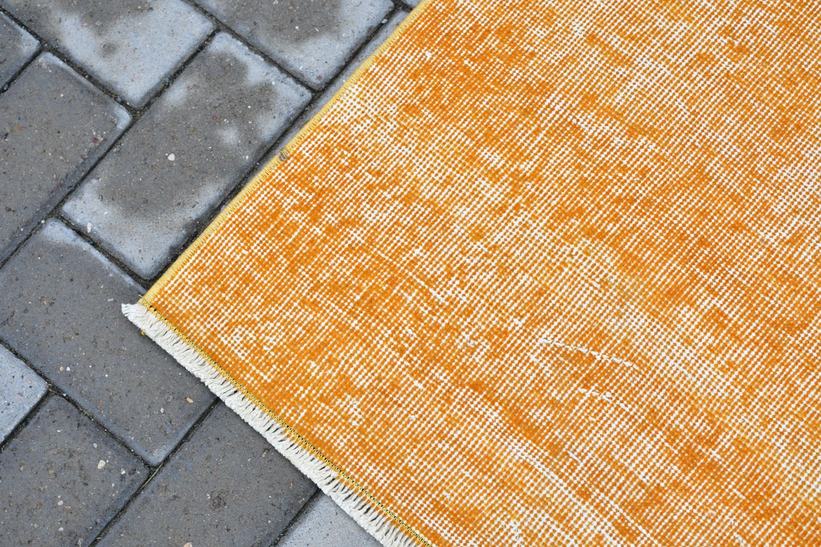 Vintage Rugs, Art Rugs, Floor Rugs, Turkish Rug, Kitchen Rugs, Living Room Rug, Yellow Moroccan Rug, Dining Room Rug, 6.3x9.3 ft Large Rug