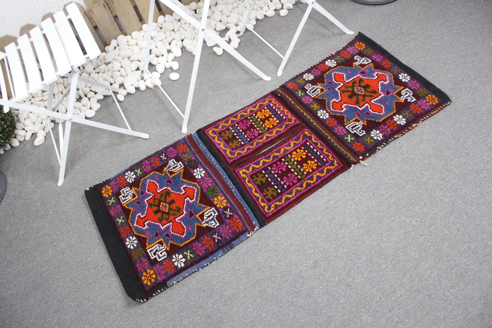 Vintage Halı, Kahverengi Oushak Halı, Giriş Halıları, Kilim, Türk Halısı, Yatak Odası Halısı, 1.7x4.6 ft Küçük Halı, Mutfak Halıları, Duvara Asılı Halılar