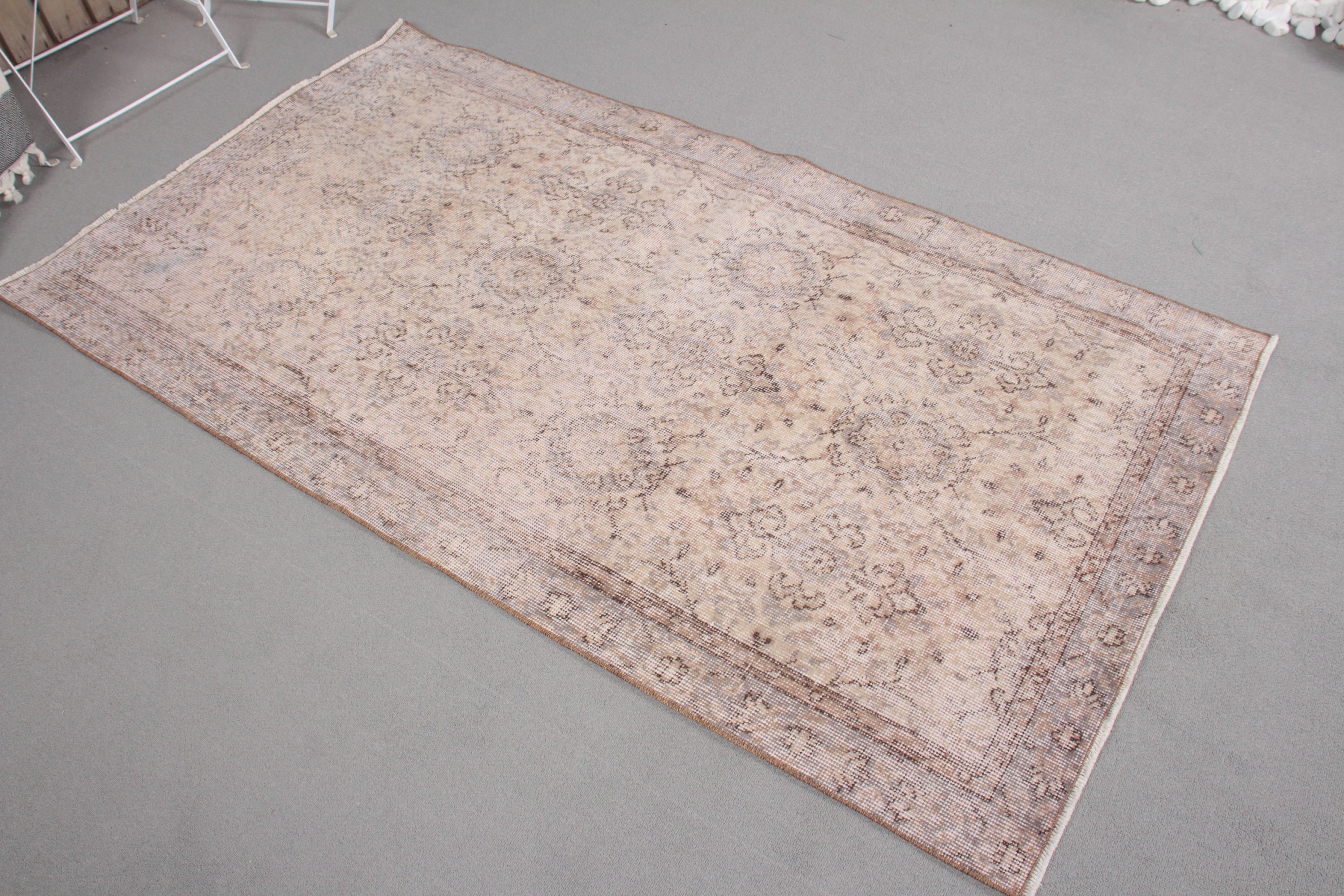 Vintage Accent Rugs, Turkish Rugs, Bedroom Rug, 3.5x6.4 ft Accent Rug, Vintage Rug, Statement Rugs, Beige Anatolian Rug, Kitchen Rugs