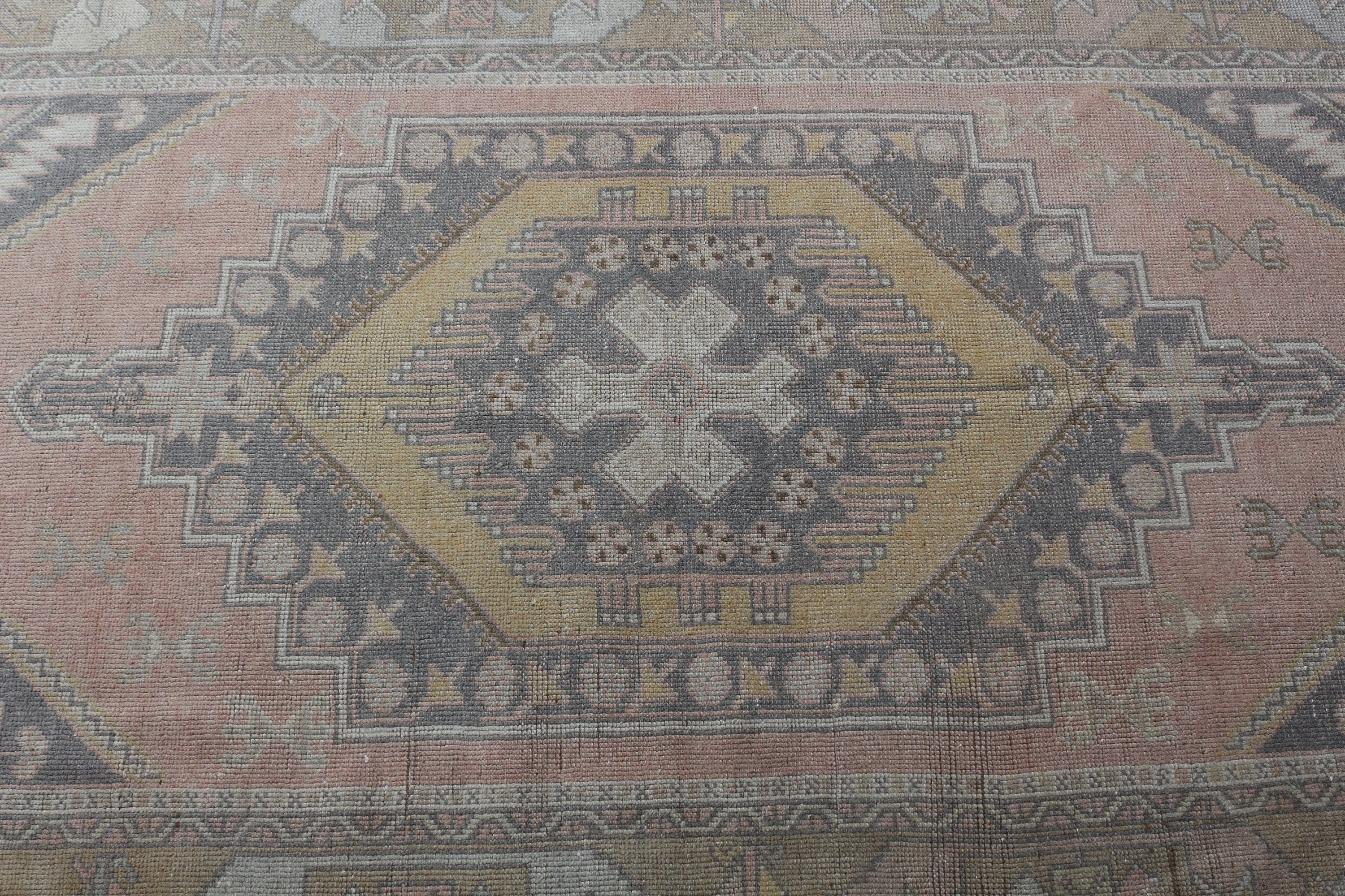 Turuncu Oushak Halı, Yatak Odası Halısı, Oturma Odası Halıları, 3,7x7,5 ft Alan Halıları, Türk Halıları, Vintage Halı, Mutfak Halısı, Anadolu Halısı, Boho Halısı