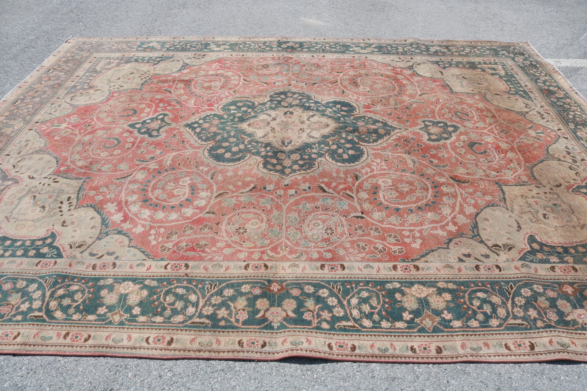 Mutfak Halısı, Parlak Halılar, Salon Halıları, 9,5x12,3 ft Büyük Boy Halı, Oturma Odası Halısı, Türk Halısı, Vintage Halı, Salon Halısı, Ev Dekorasyonu Halıları