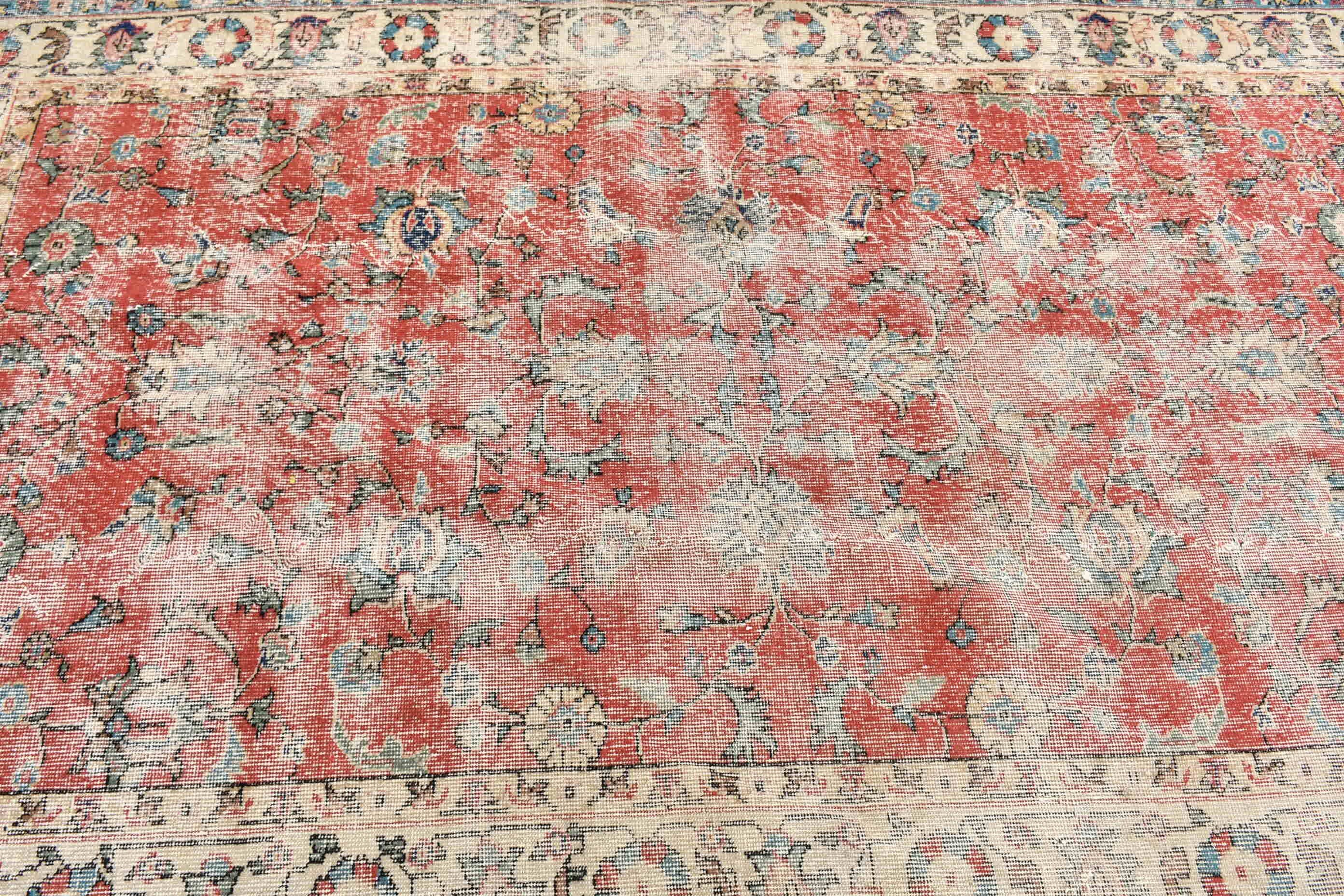 Nursery Rugs, Custom Rug, Bedroom Rug, Moroccan Rug, Vintage Rug, Turkish Rug, Rugs for Dining Room, Red Antique Rugs, 4.8x7.8 ft Area Rug