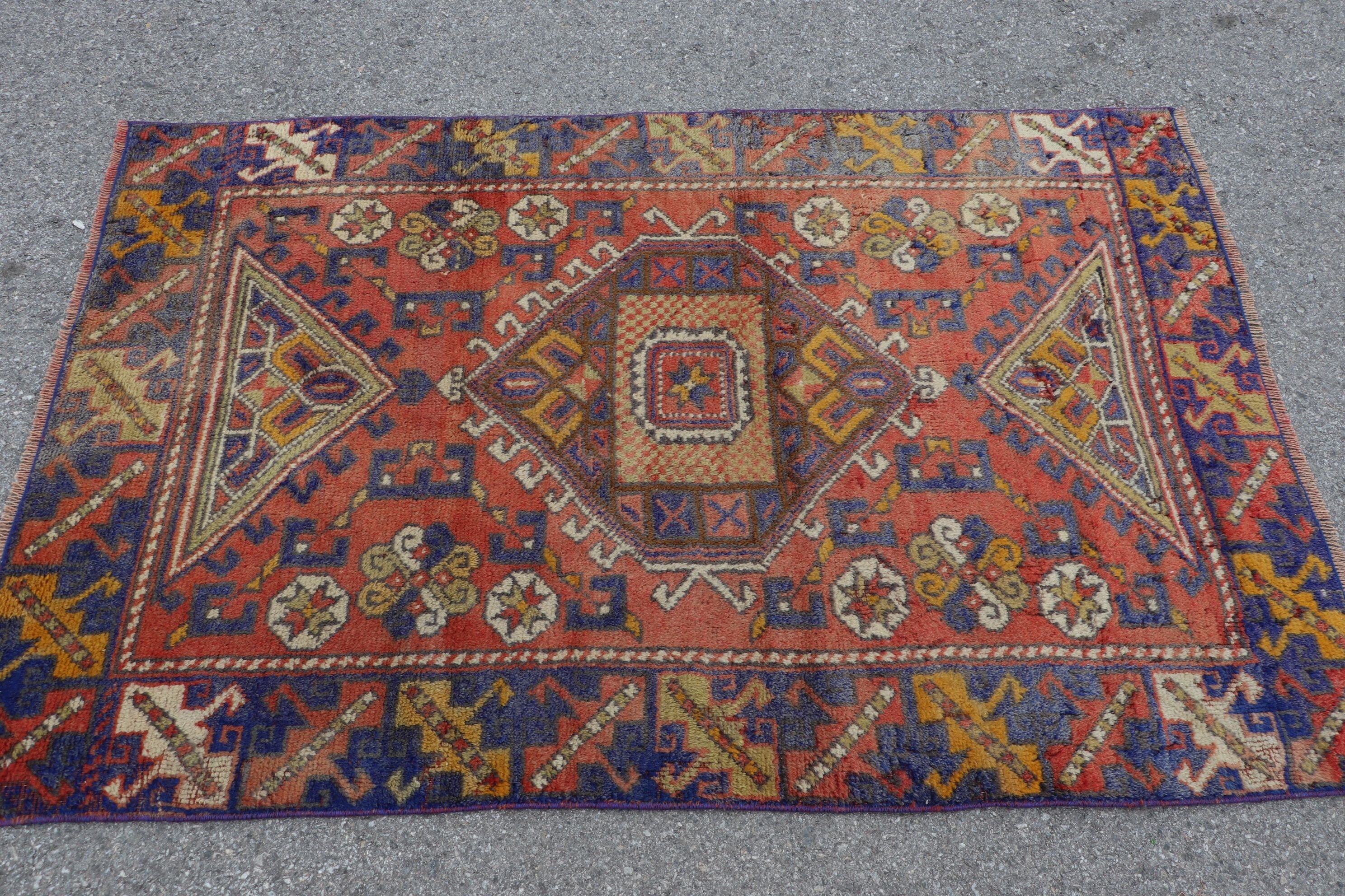 Fas Halısı, Oryantal Halı, Türk Halıları, Vintage Halı, Giriş Halıları, Dış Mekan Halıları, Mutfak Halıları, Turuncu 3,6x5,5 ft Accent Halılar