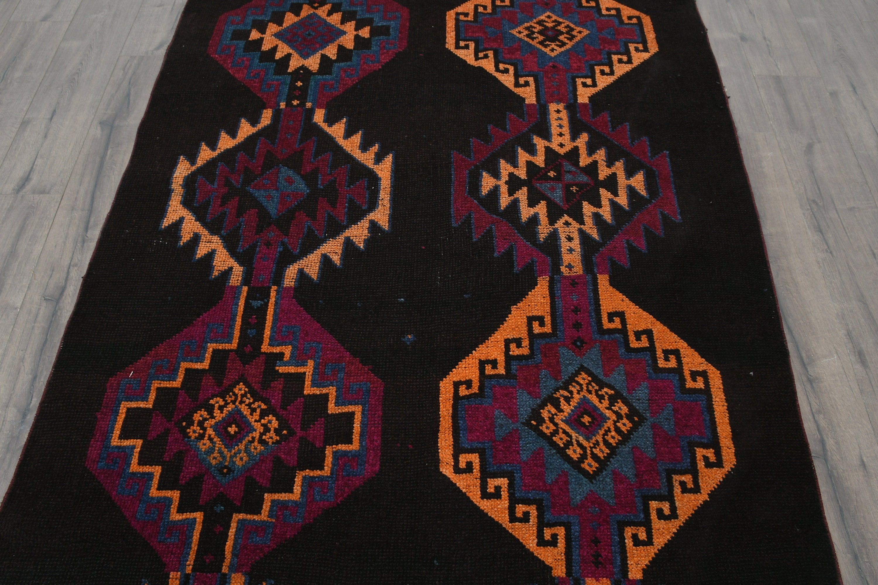 Dorm Rug, Oriental Rugs, Turkish Rug, Rugs for Corridor, Pink Moroccan Rugs, Kitchen Rug, 4.8x13.1 ft Runner Rug, Vintage Rug, Moroccan Rug