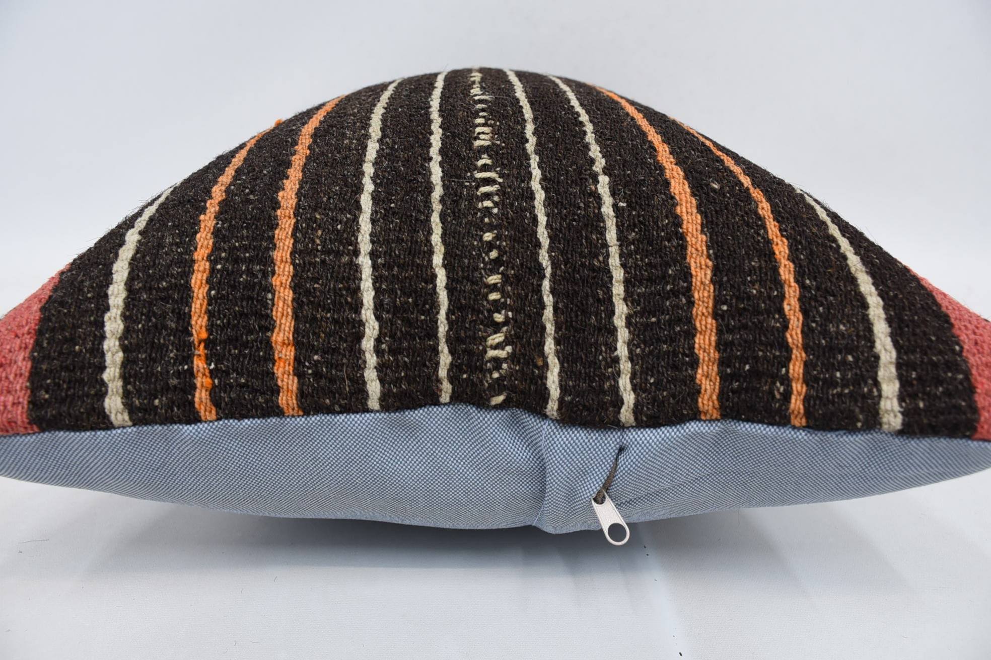 Nautical Throw Cushion Case, 16"x24" Brown Pillow, Boho Pillow Sham Cover, Kilim Pillow, Outdoor Throw Pillow, Gift Pillow