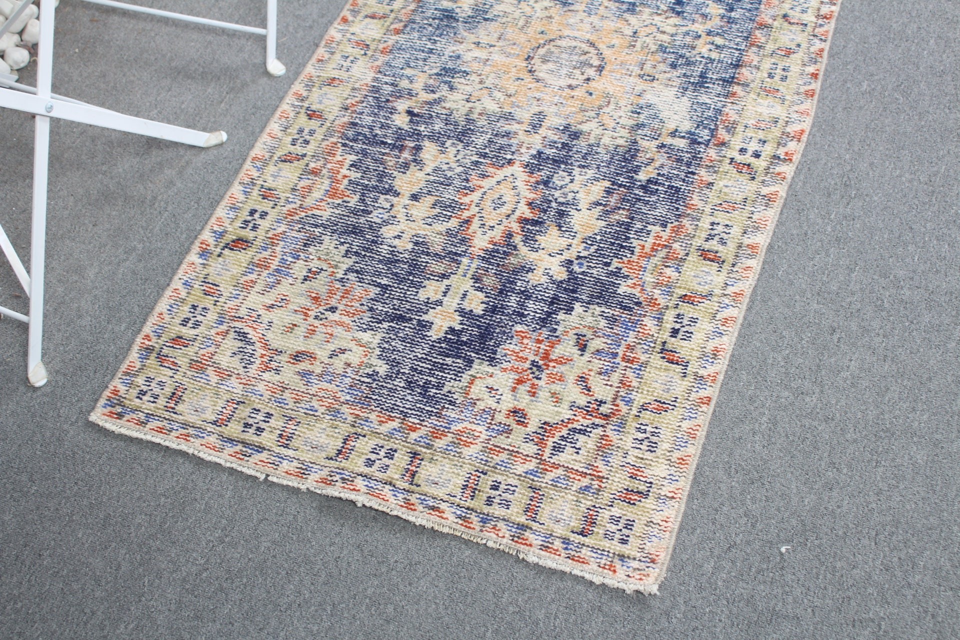 Blue Bedroom Rug, Kitchen Rugs, Entry Rugs, Rugs for Entry, Vintage Rug, 2.3x4.7 ft Small Rug, Wool Rug, Small Boho Rug Rugs, Turkish Rug