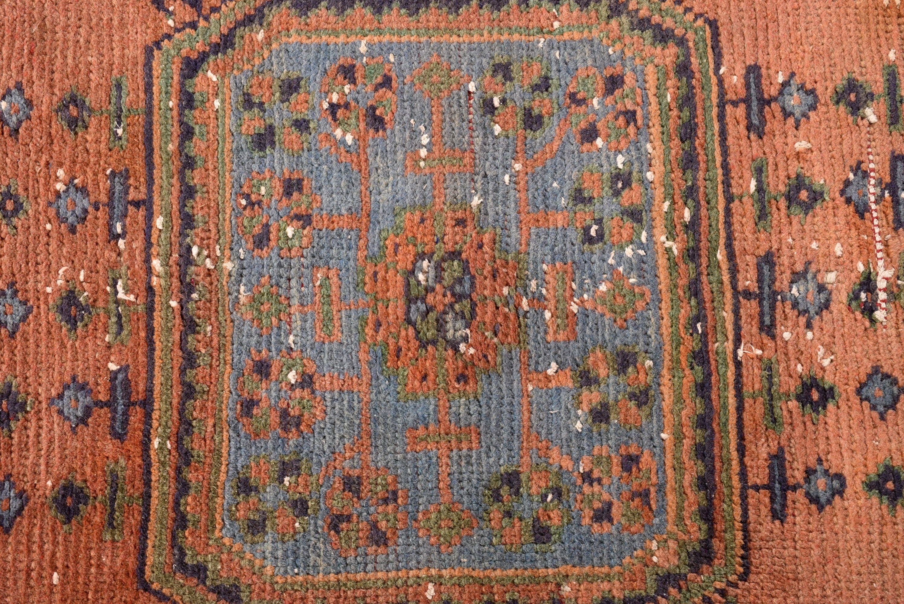 Oturma Odası Halıları, Vintage Halı, Büyük Boho Halısı, Ev Dekor Halıları, 4.3x10.7 ft Büyük Halı, Anadolu Halısı, Türk Halısı, Pembe Ev Dekor Halıları