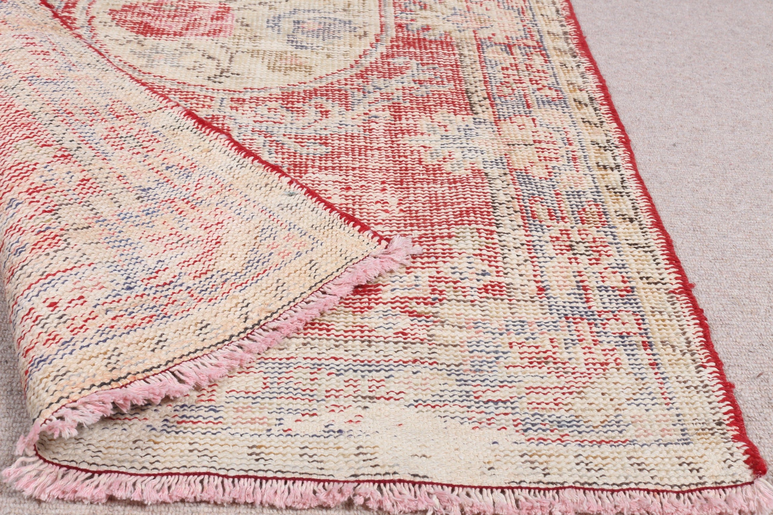 Vintage Halı, Araba Paspası Halıları, Yer Halısı, Türk Halıları, Duvara Asılı Halılar, Bej Fas Halısı, 2.7x4.5 ft Küçük Halı, Banyo Halısı, Yün Halı