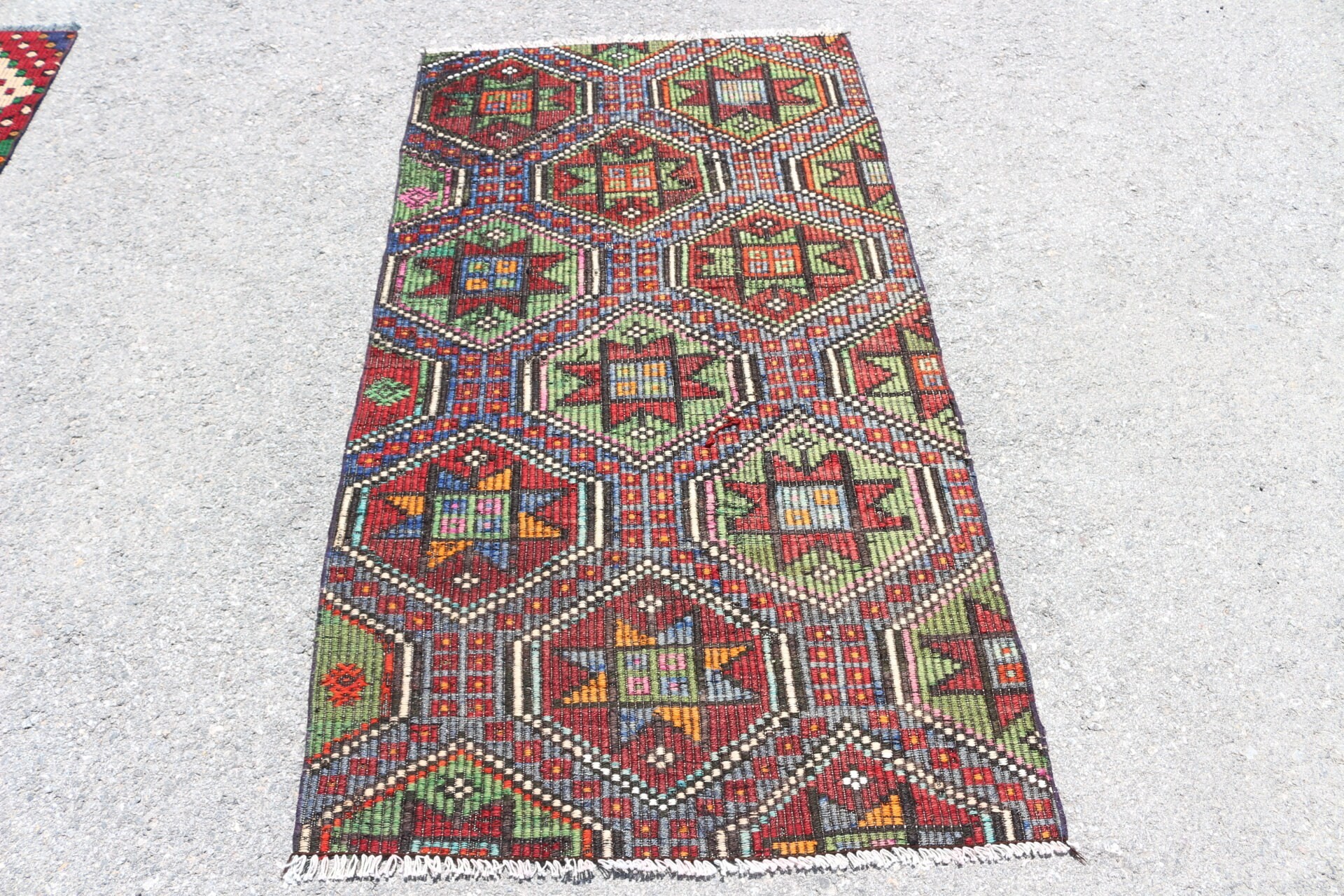 Kilim, Mutfak Halısı, Yün Halı, Oushak Halısı, Kahverengi Oushak Halısı, Türk Halısı, Yatak Odası Halısı, Vintage Halı, Doğal Halılar, 2,9x5,2 ft Accent Halı