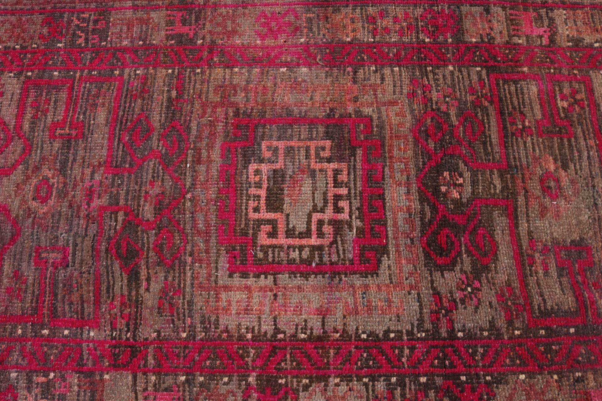 3.3x9.9 ft Runner Rug, Hallway Rugs, Pink Flatweave Rug, Moroccan Rug, Vintage Rugs, Kitchen Rug, Aztec Rugs, Bedroom Rug, Turkish Rug