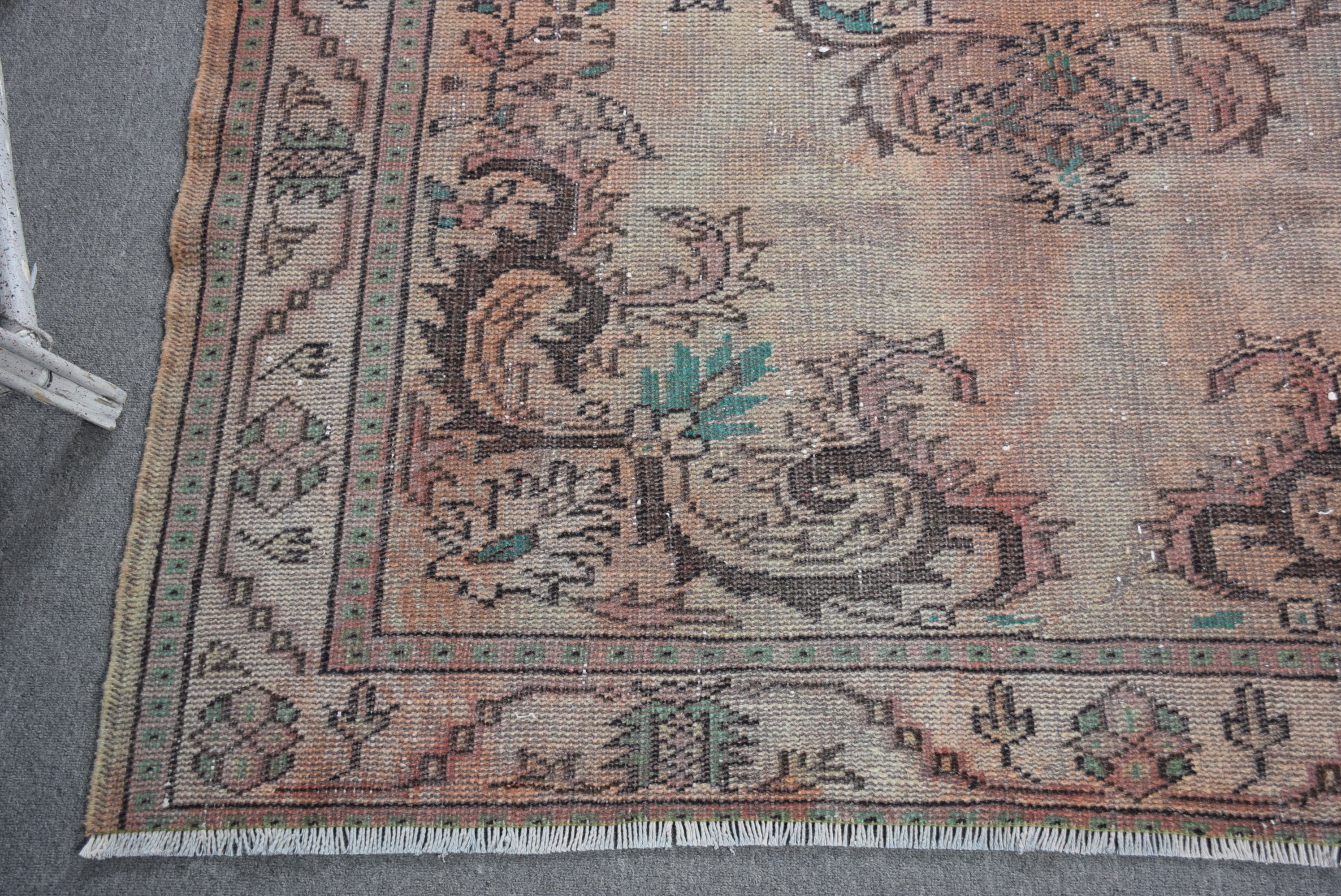 Oushak Rugs, Dining Room Rugs, Antique Rugs, Brown Kitchen Rugs, 5.6x8.9 ft Large Rug, Turkish Rugs, Salon Rug, Muted Rug, Vintage Rug