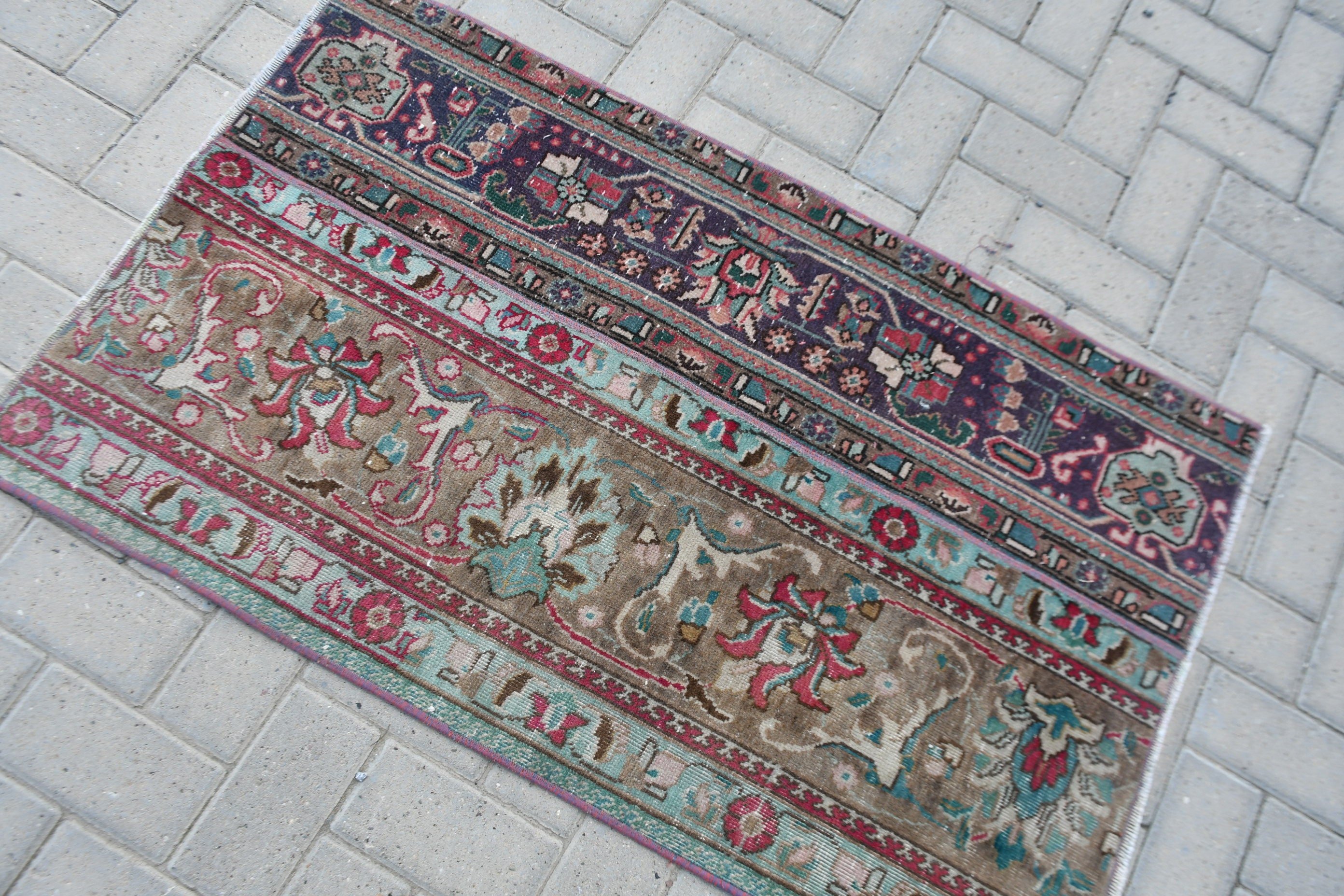 Giriş Halısı, Antika Halı, Paspas Halısı, Sevimli Banyo Paspas Halısı, Vintage Halı, Yeşil Yer Halıları, Türk Halısı, 2.4x3.9 ft Küçük Halılar, Mutfak Halısı