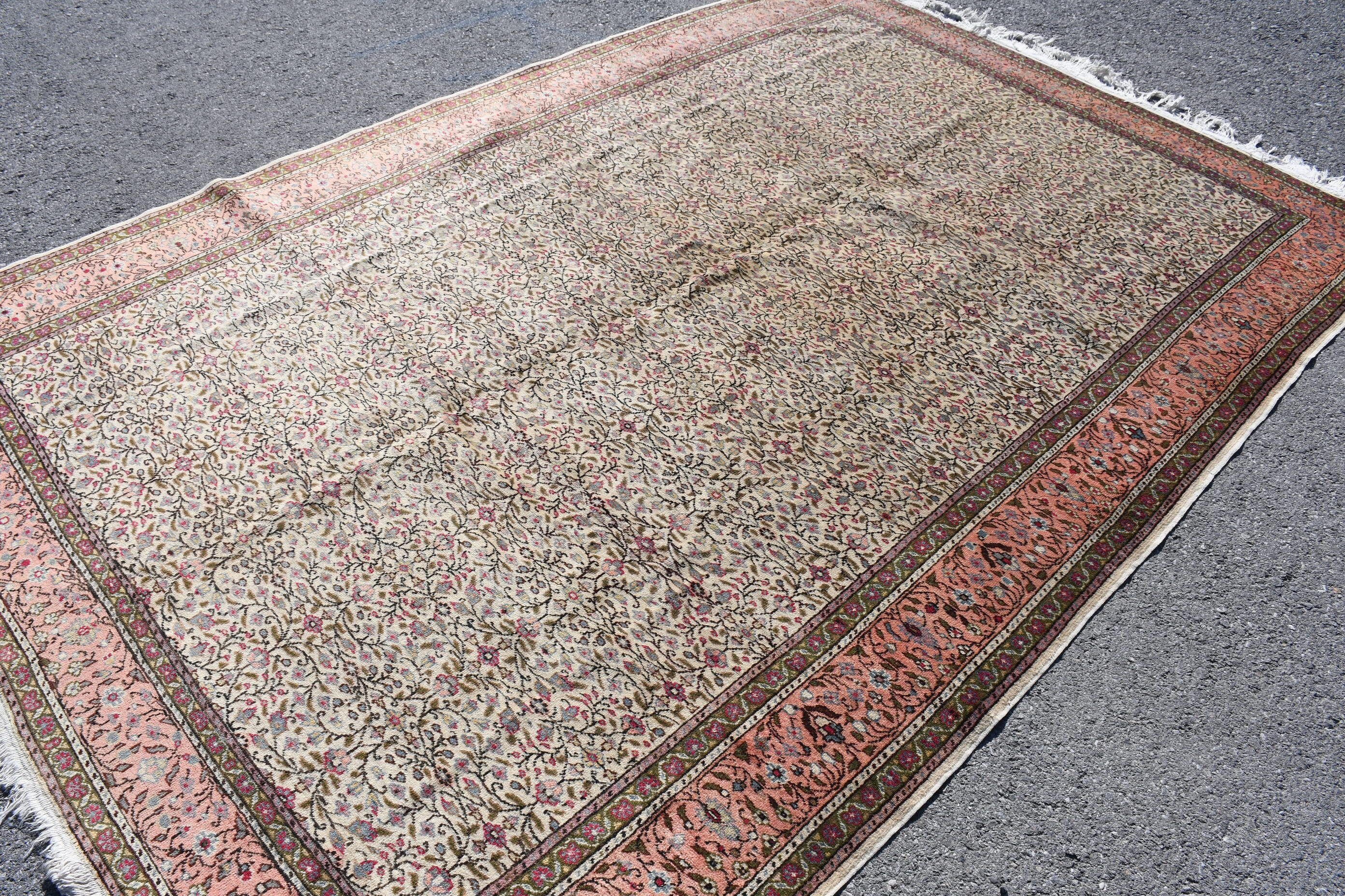 Salon Halıları, Doğal Halı, Oryantal Halı, Mutfak Halısı, Vintage Halı, Gökkuşağı Yatak Odası Halısı, 6,5x9,6 ft Büyük Halılar, Türk Halıları, Oturma Odası Halıları